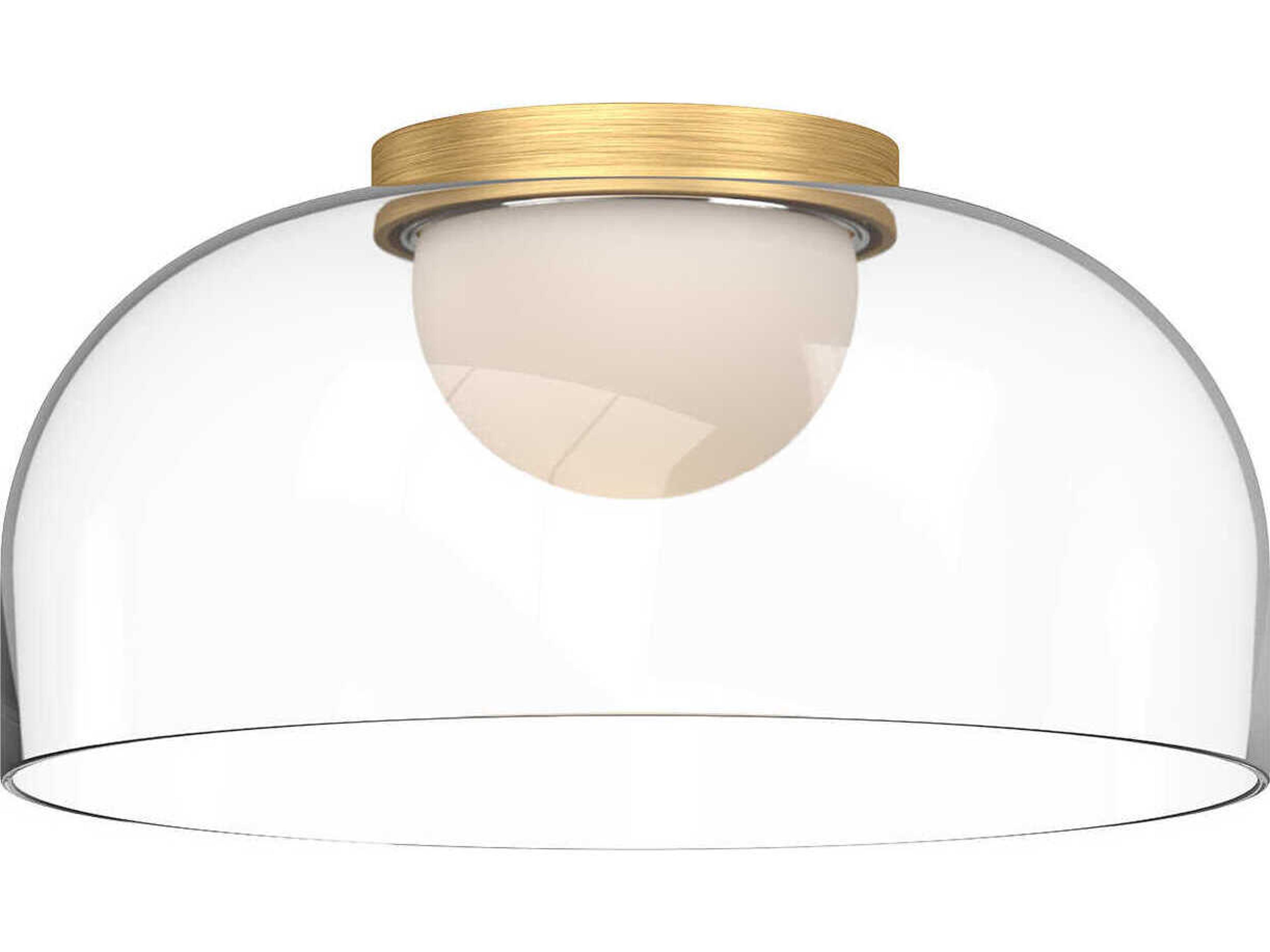 Kuzco Lighting Cedar Brushed Gold Dome Flush Mount