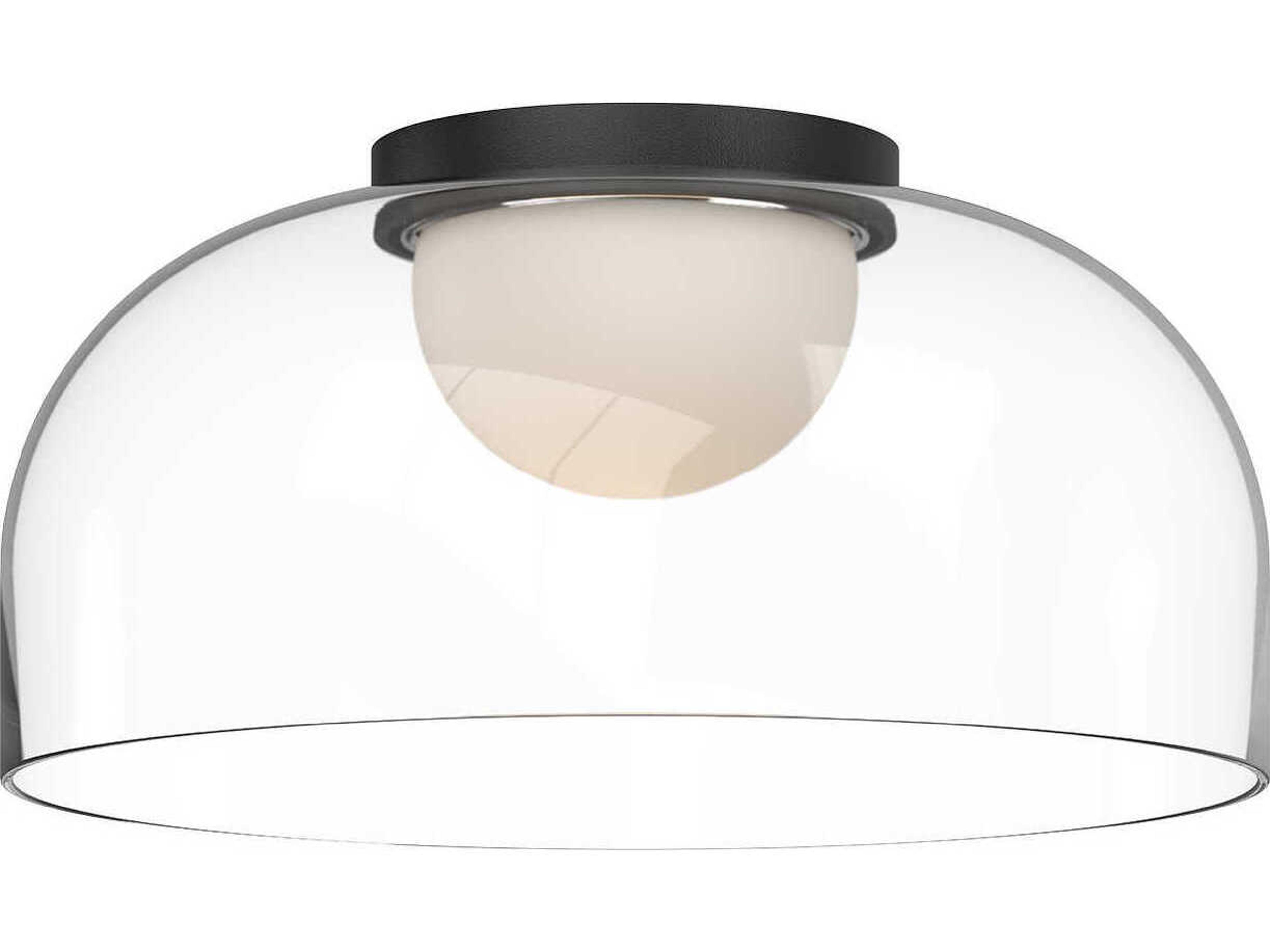 Kuzco Lighting Cedar Black Dome Flush Mount