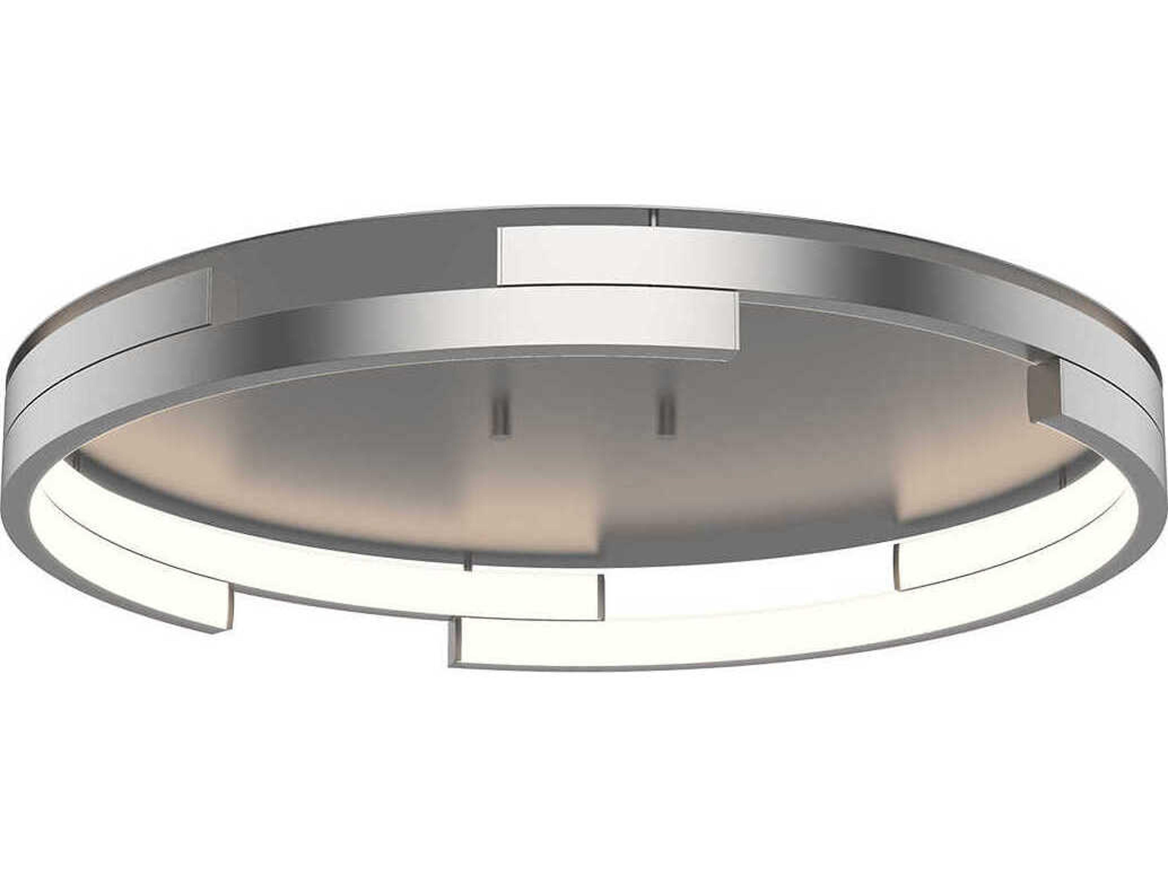 Kuzco Lighting Anello Minor Brushed Nickel Round Flush Mount