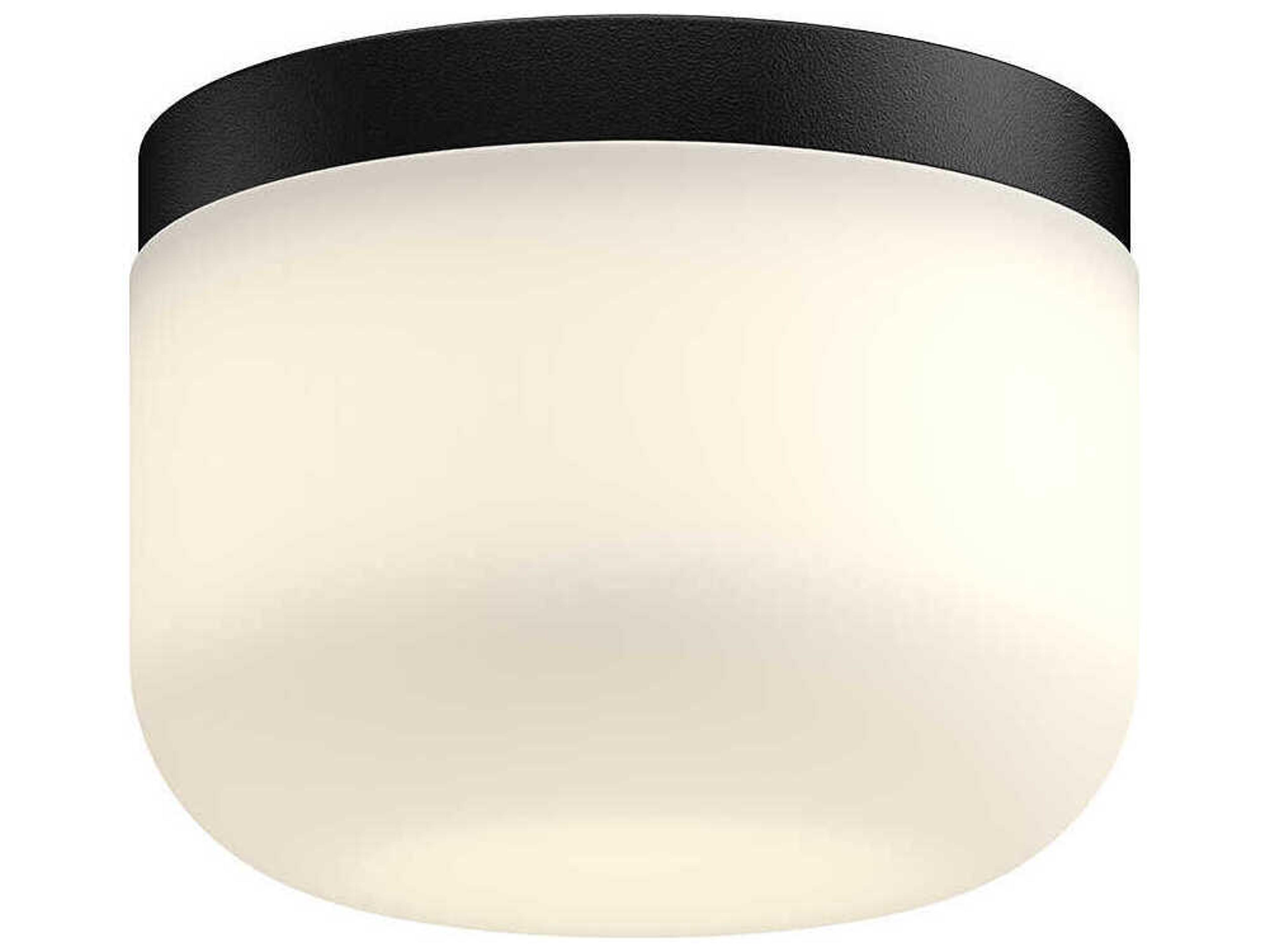 Kuzco Lighting Mel Black Drum Flush Mount