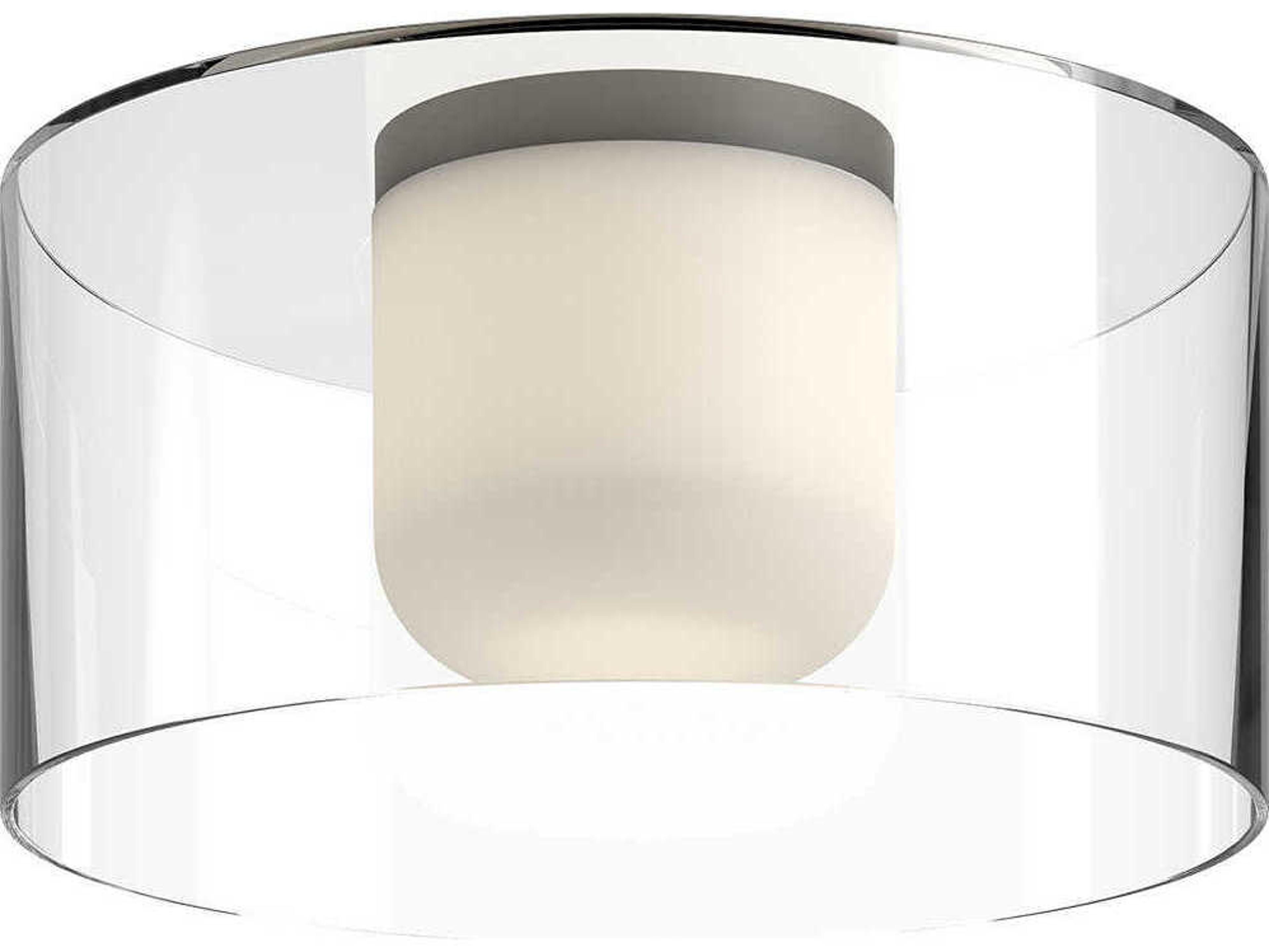 Kuzco Lighting Birch Black Drum Flush Mount