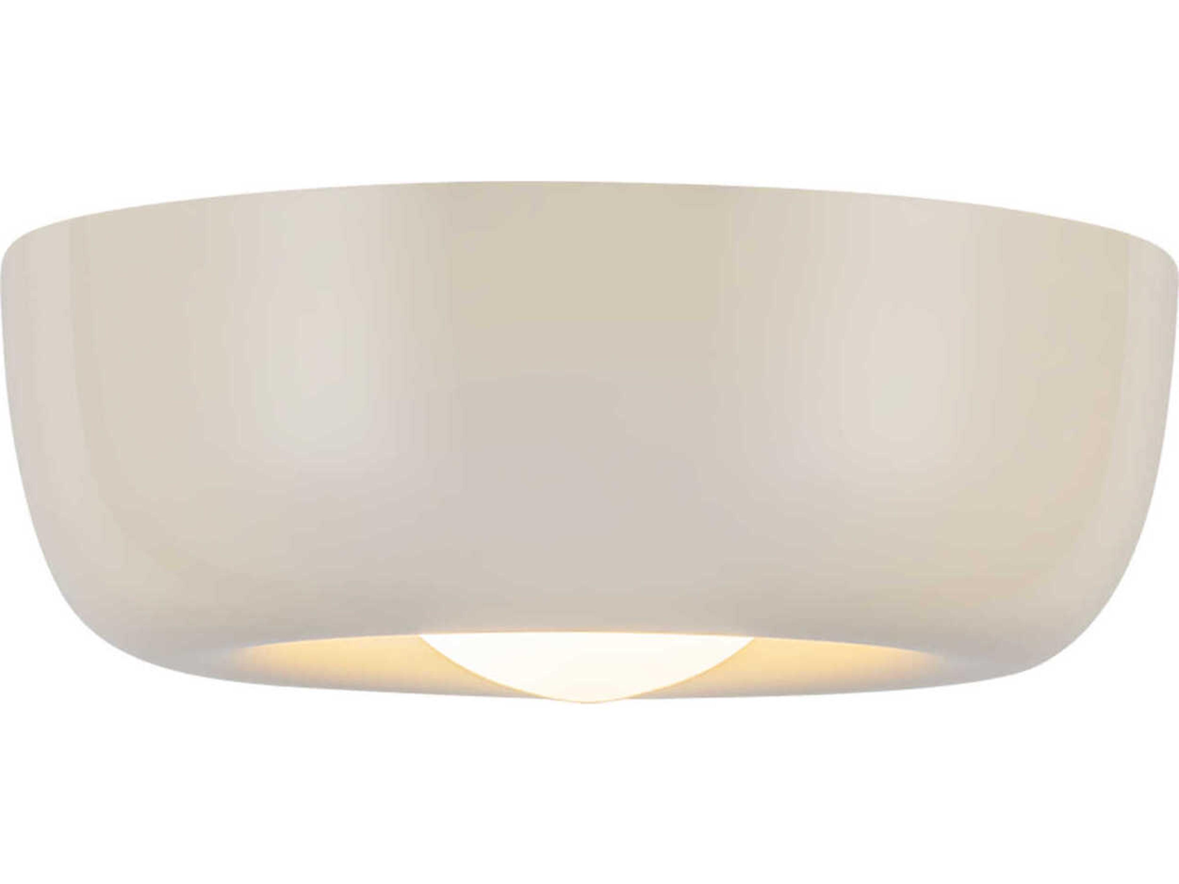 Kuzco Lighting Hayden Pearl White Round Flush Mount