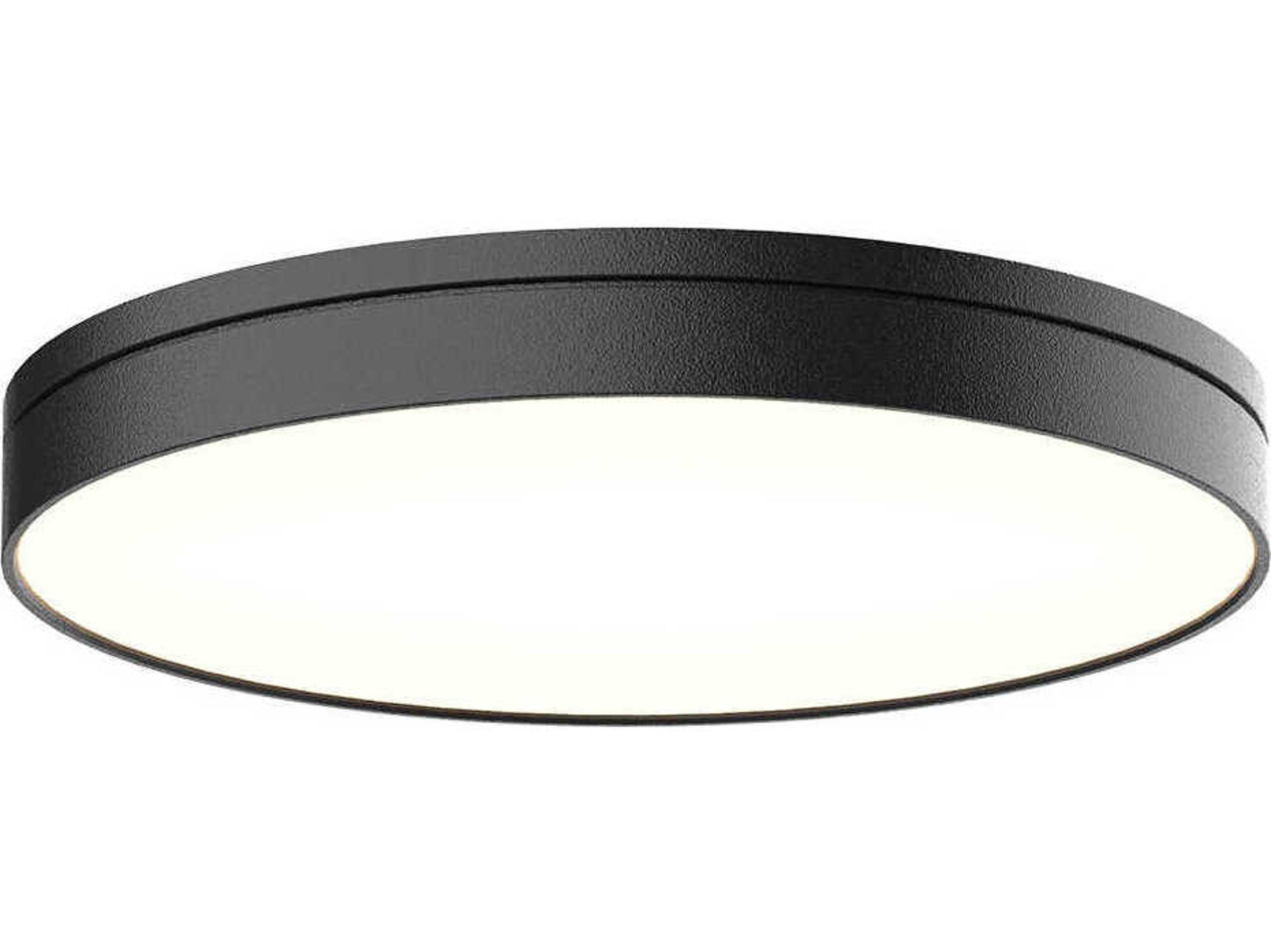 Kuzco Lighting Novel Black Round Flush Mount
