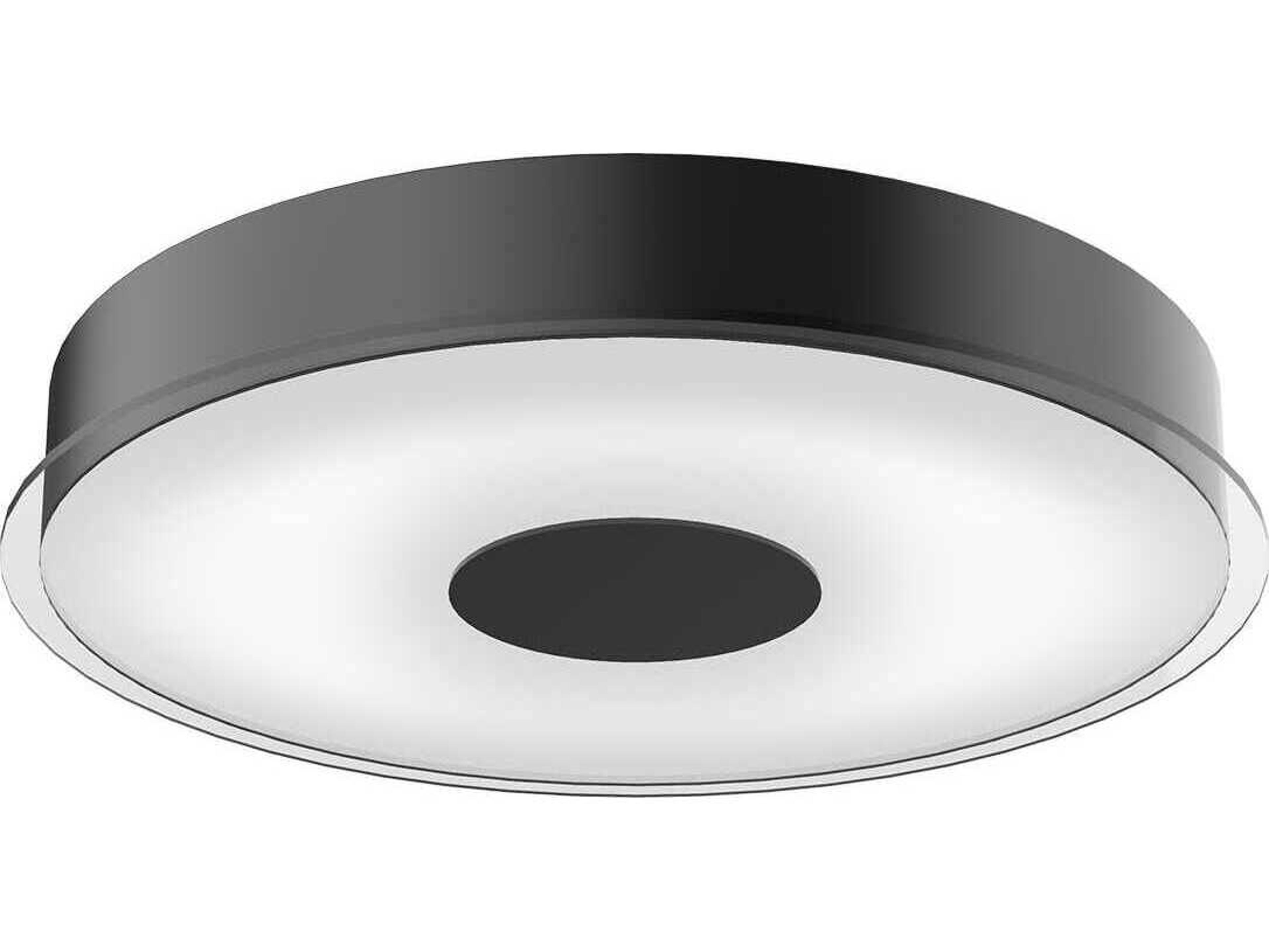 Kuzco Lighting Parker Black Round Flush Mount