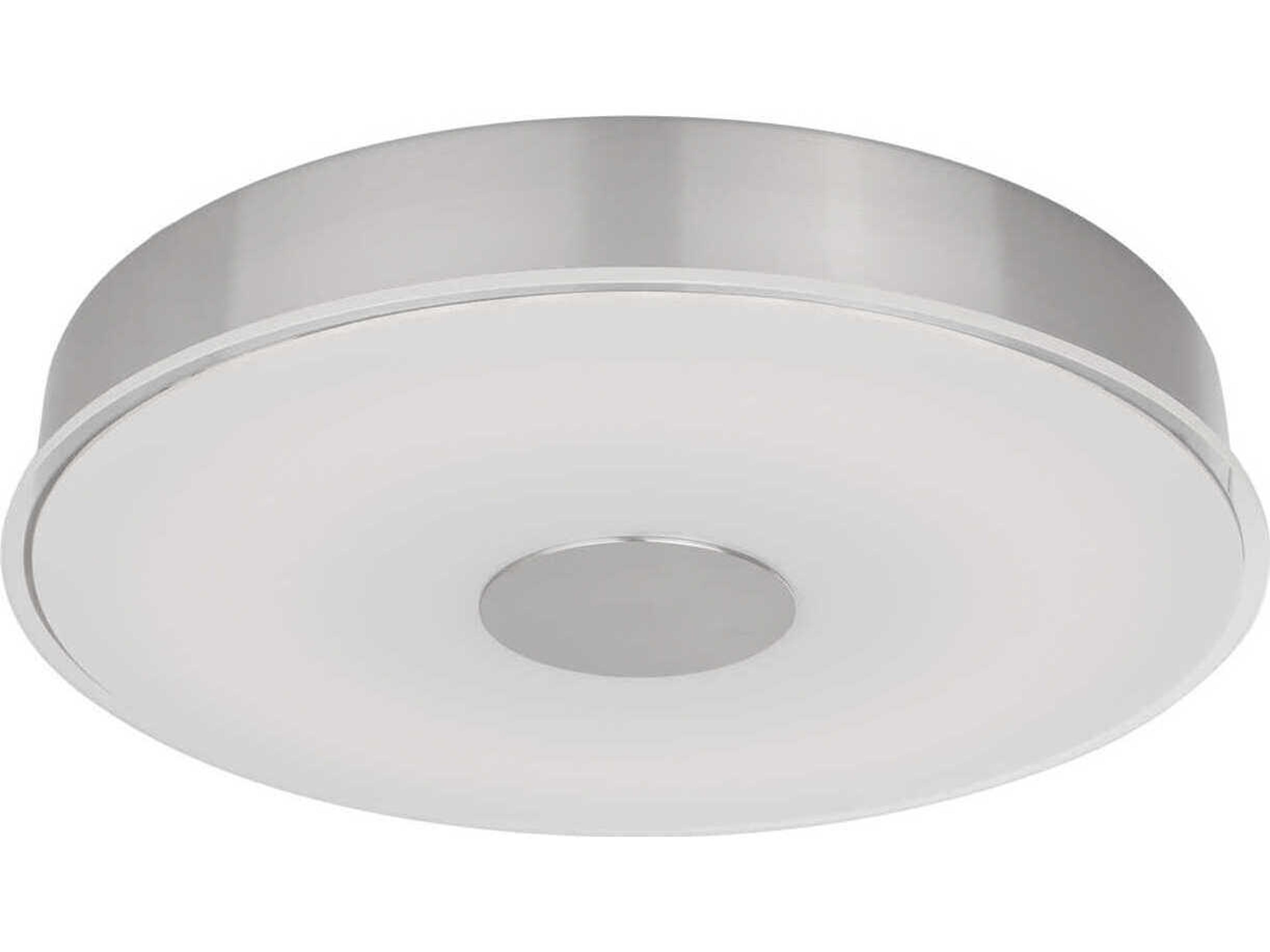 Kuzco Lighting Parker Brushed Nickel Round Flush Mount
