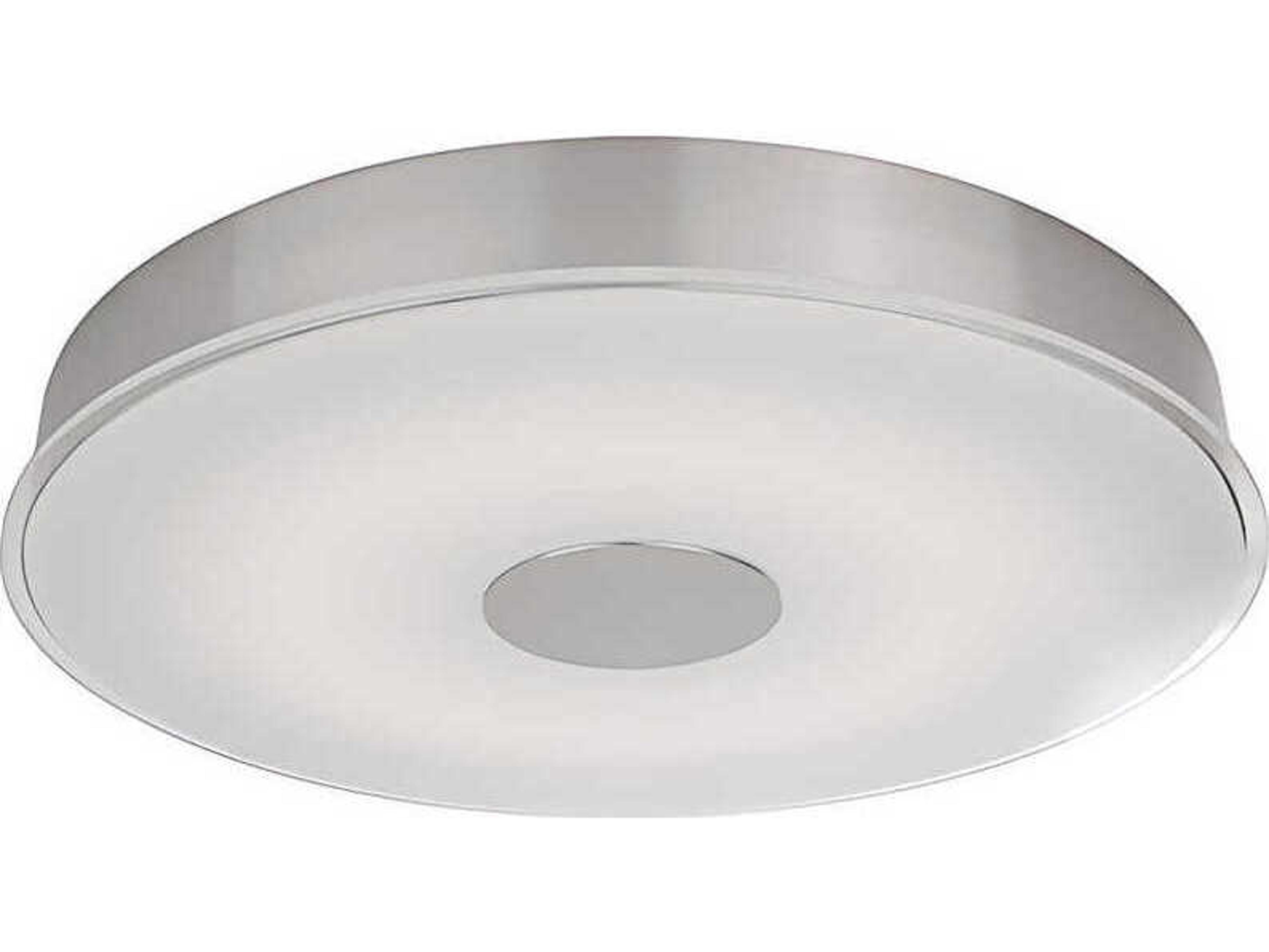 Kuzco Lighting Parker Brushed Nickel Round Flush Mount