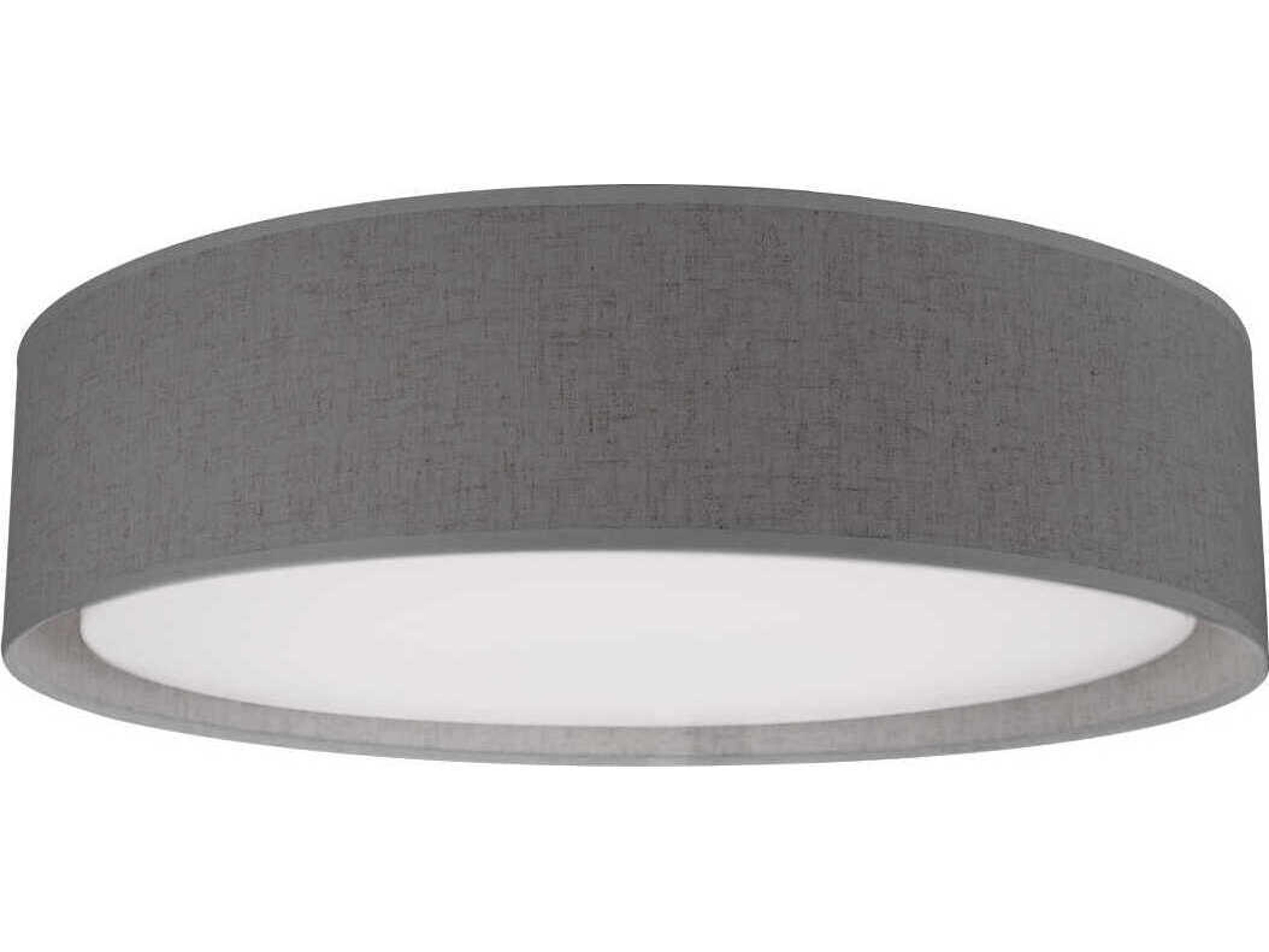 Kuzco Lighting Dalton Gray Drum Flush Mount