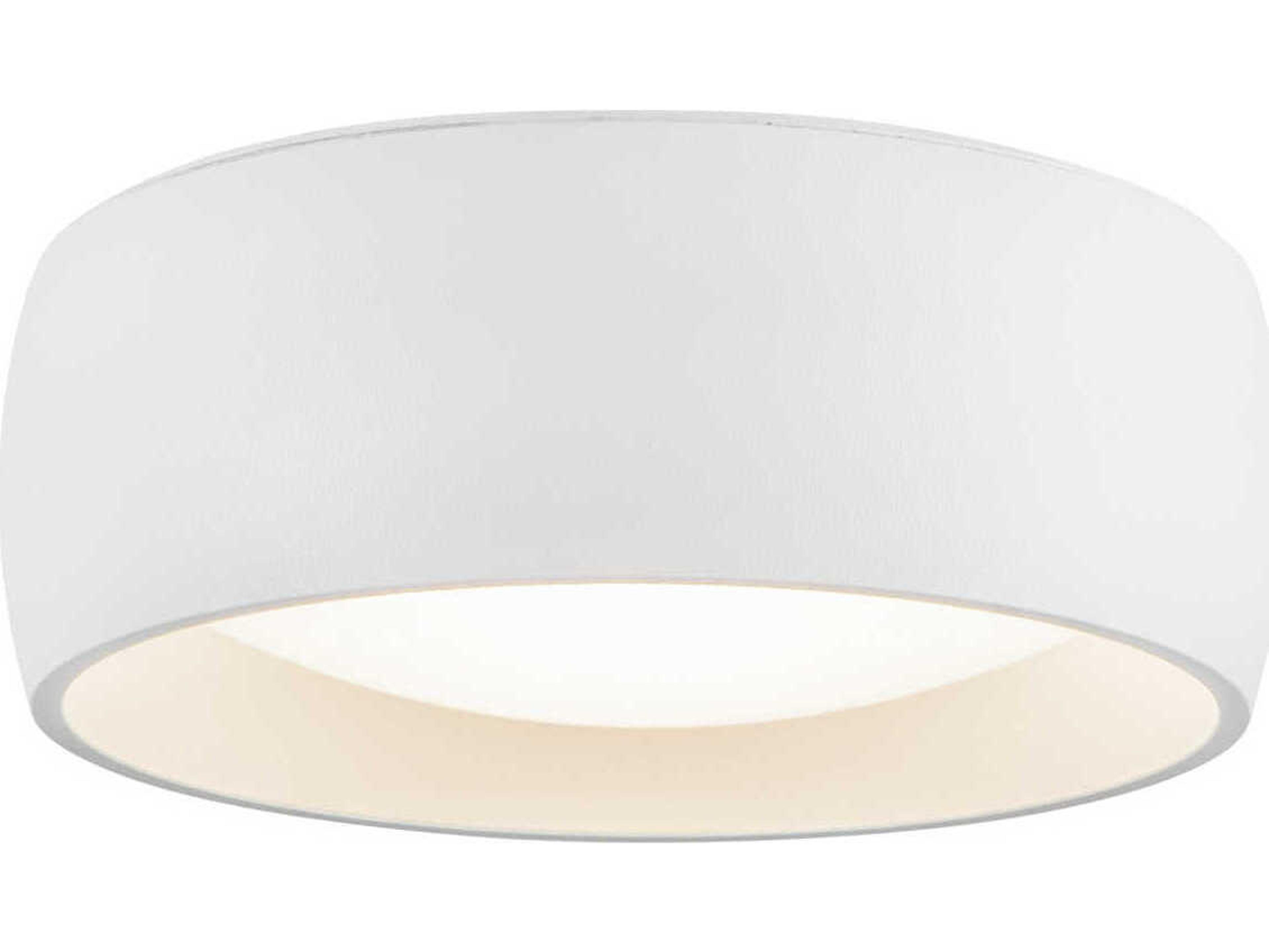 Kuzco Lighting Savile White Drum Flush Mount