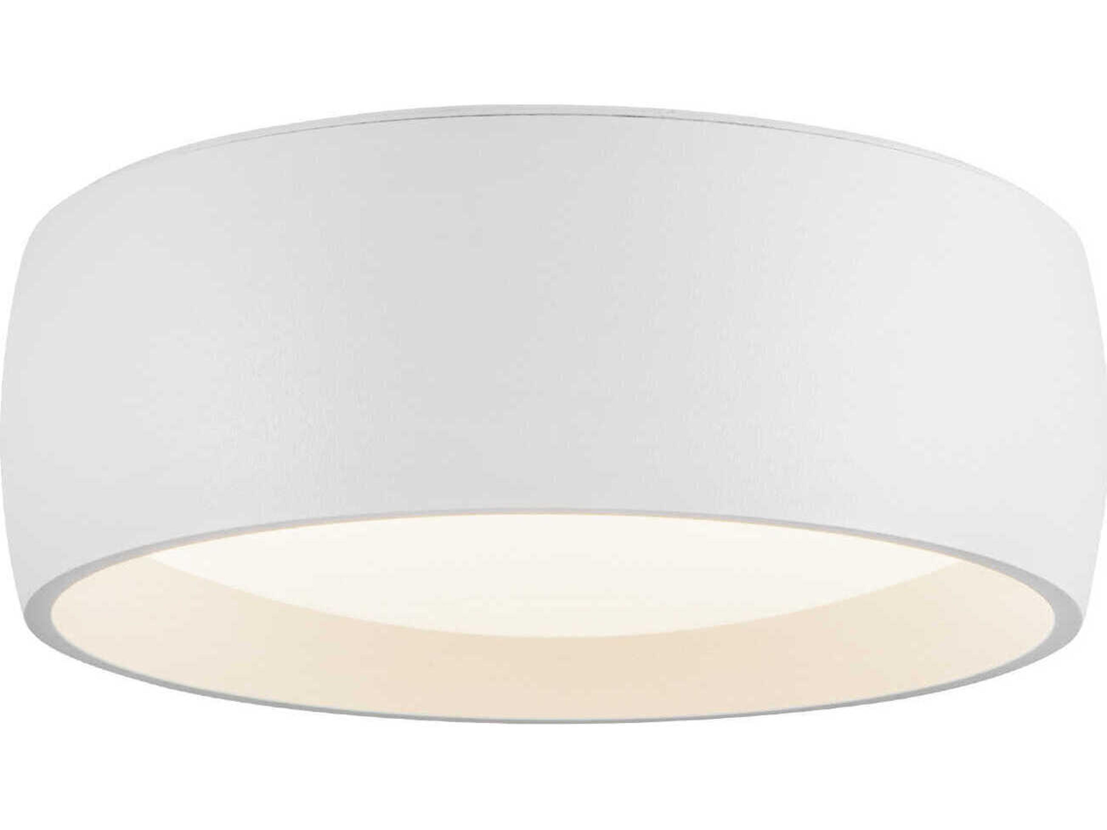 Kuzco Lighting Savile White Drum Flush Mount