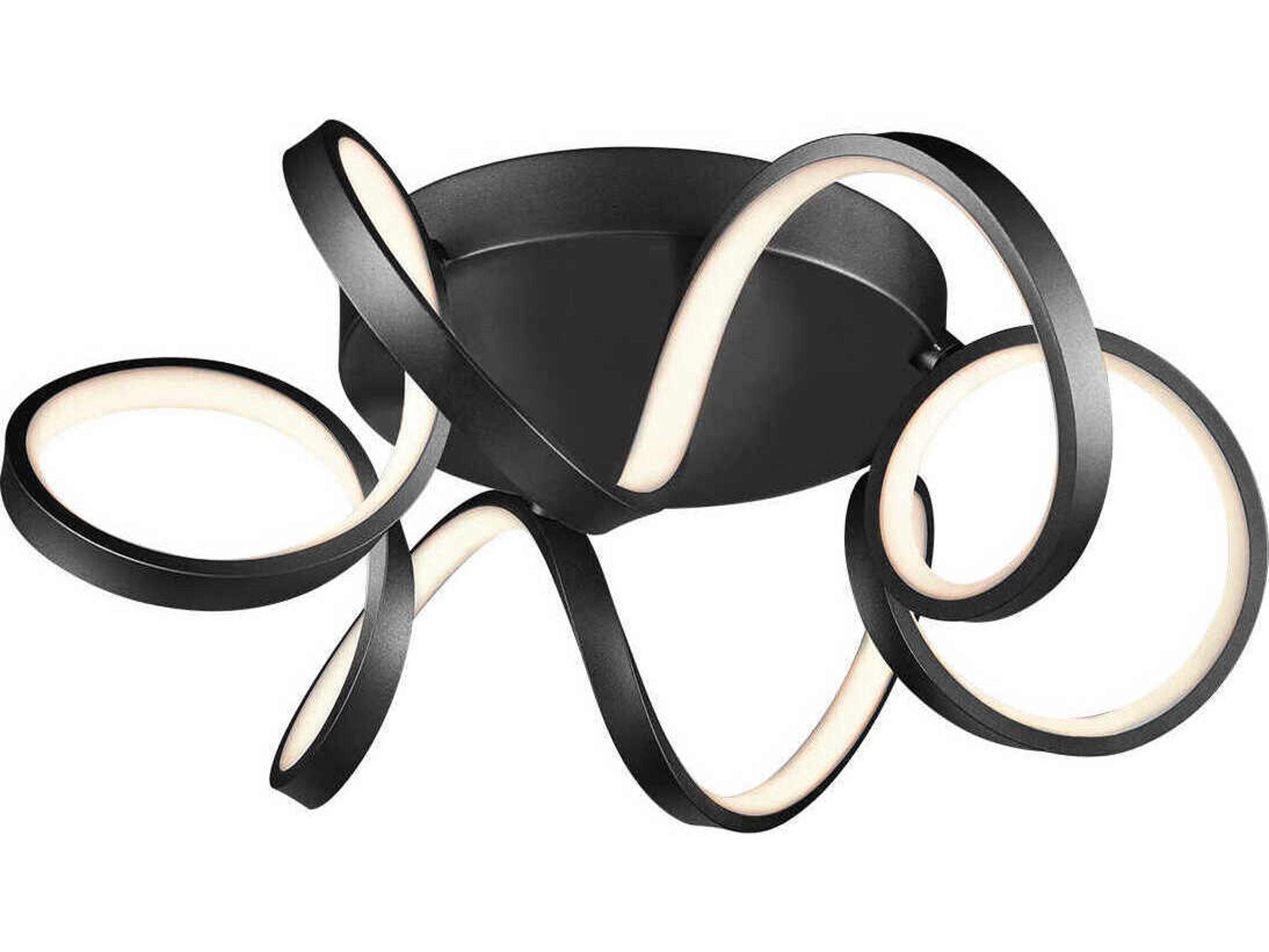 Kuzco Lighting Synergy Black Flush Mount