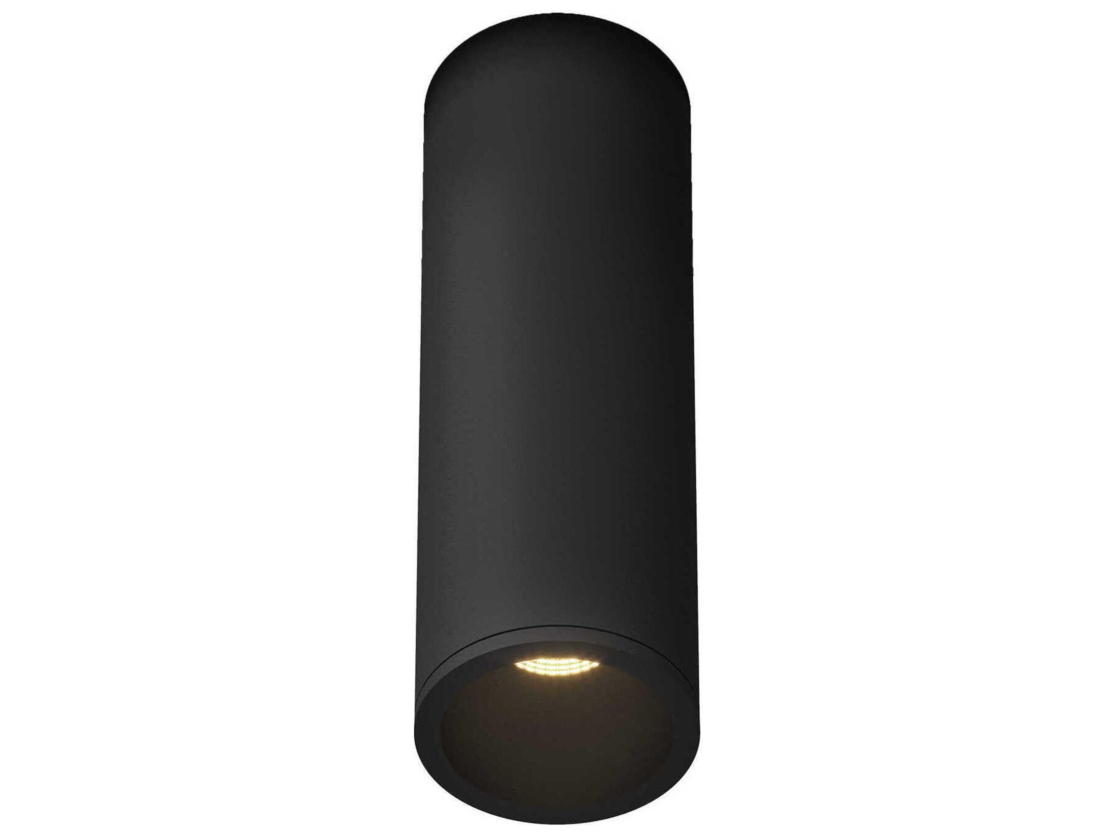 Kuzco Lighting Lorna Black Cylinder Flush Mount