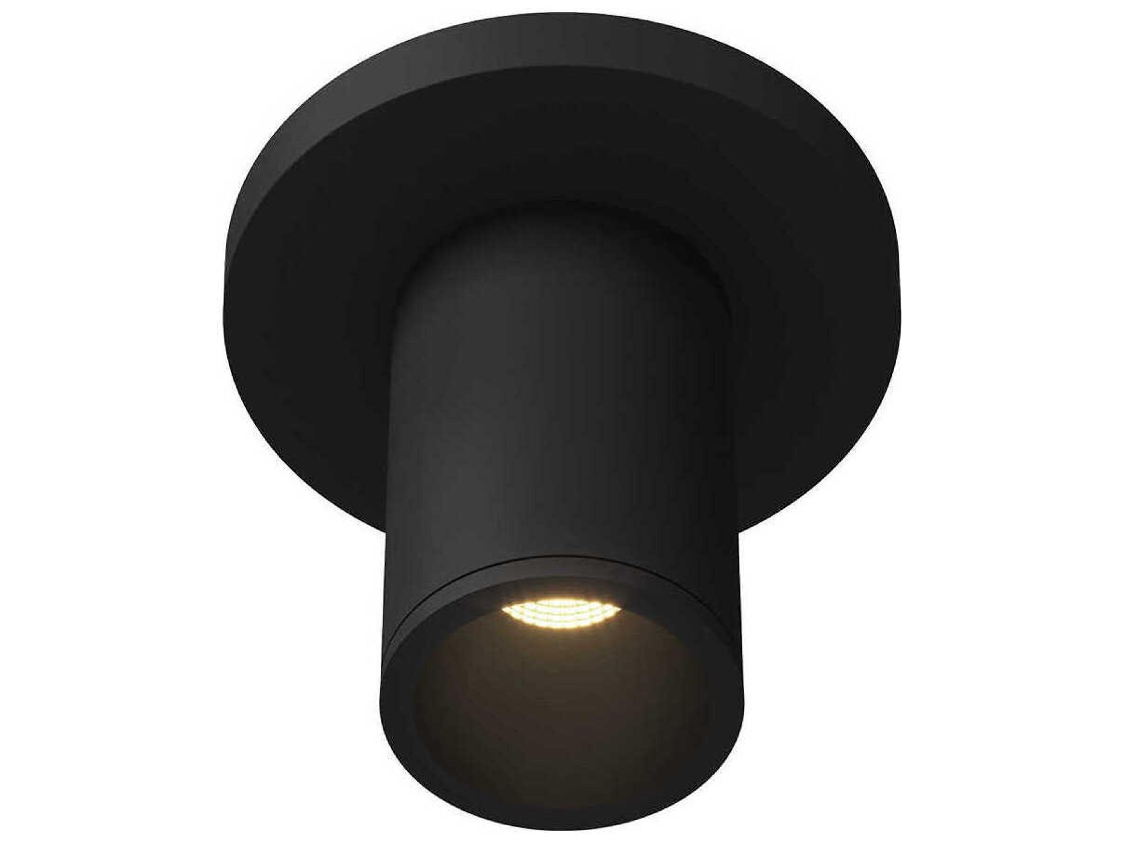 Kuzco Lighting Lorna Black Cylinder Flush Mount