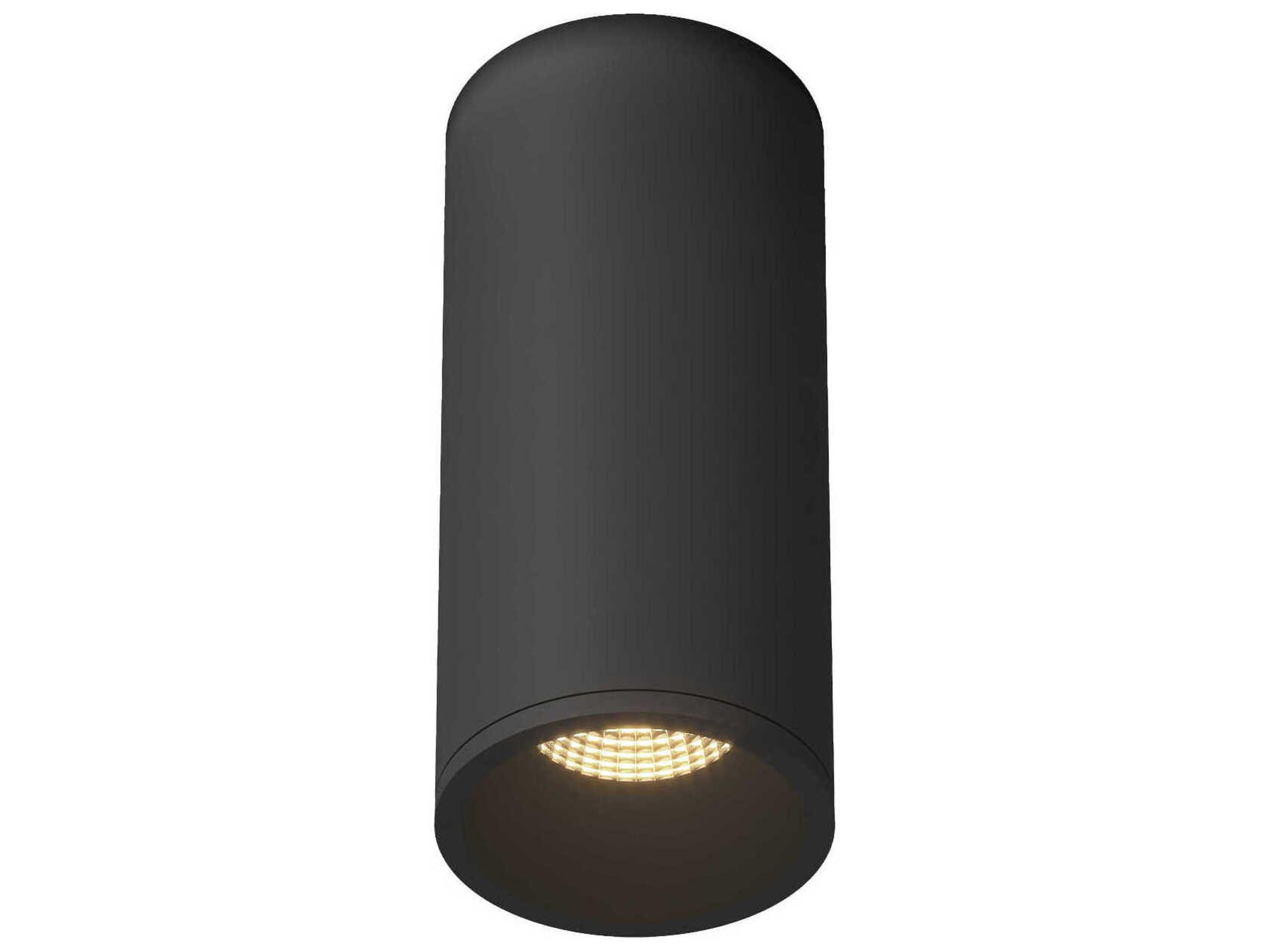 Kuzco Lighting Lorna Black Cylinder Flush Mount