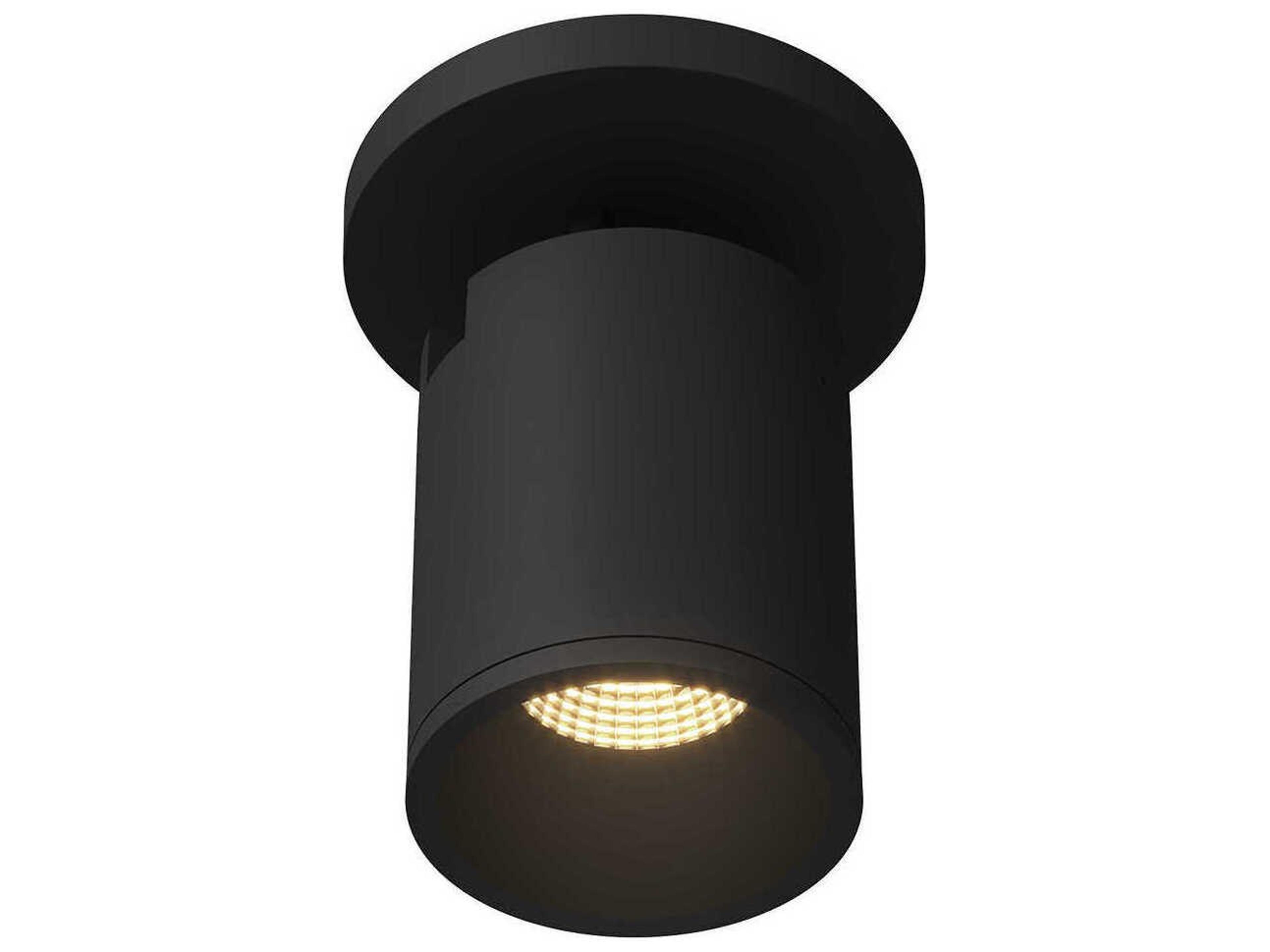 Kuzco Lighting Lorna Black Cylinder Flush Mount