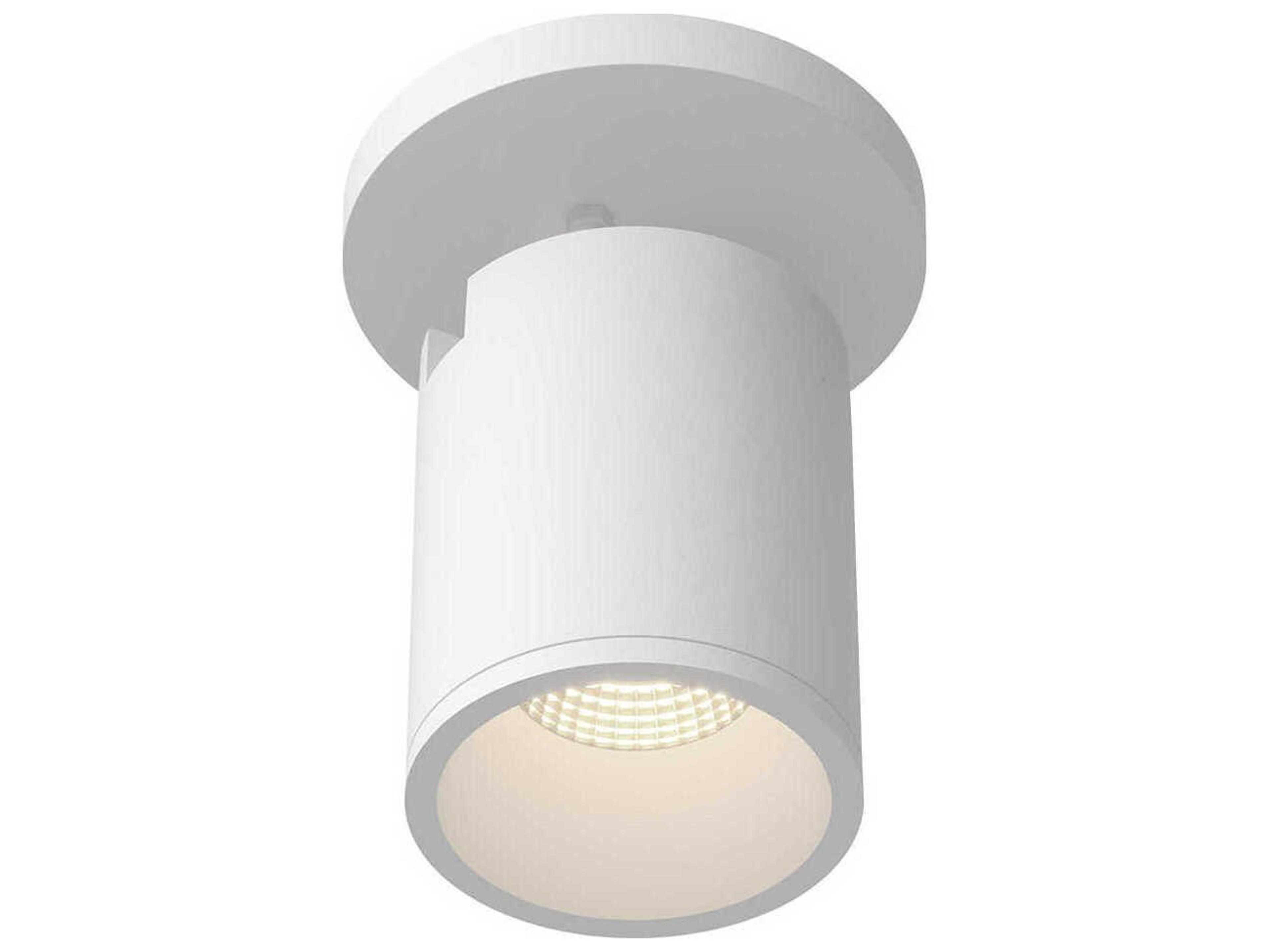 Kuzco Lighting Lorna White Cylinder Flush Mount
