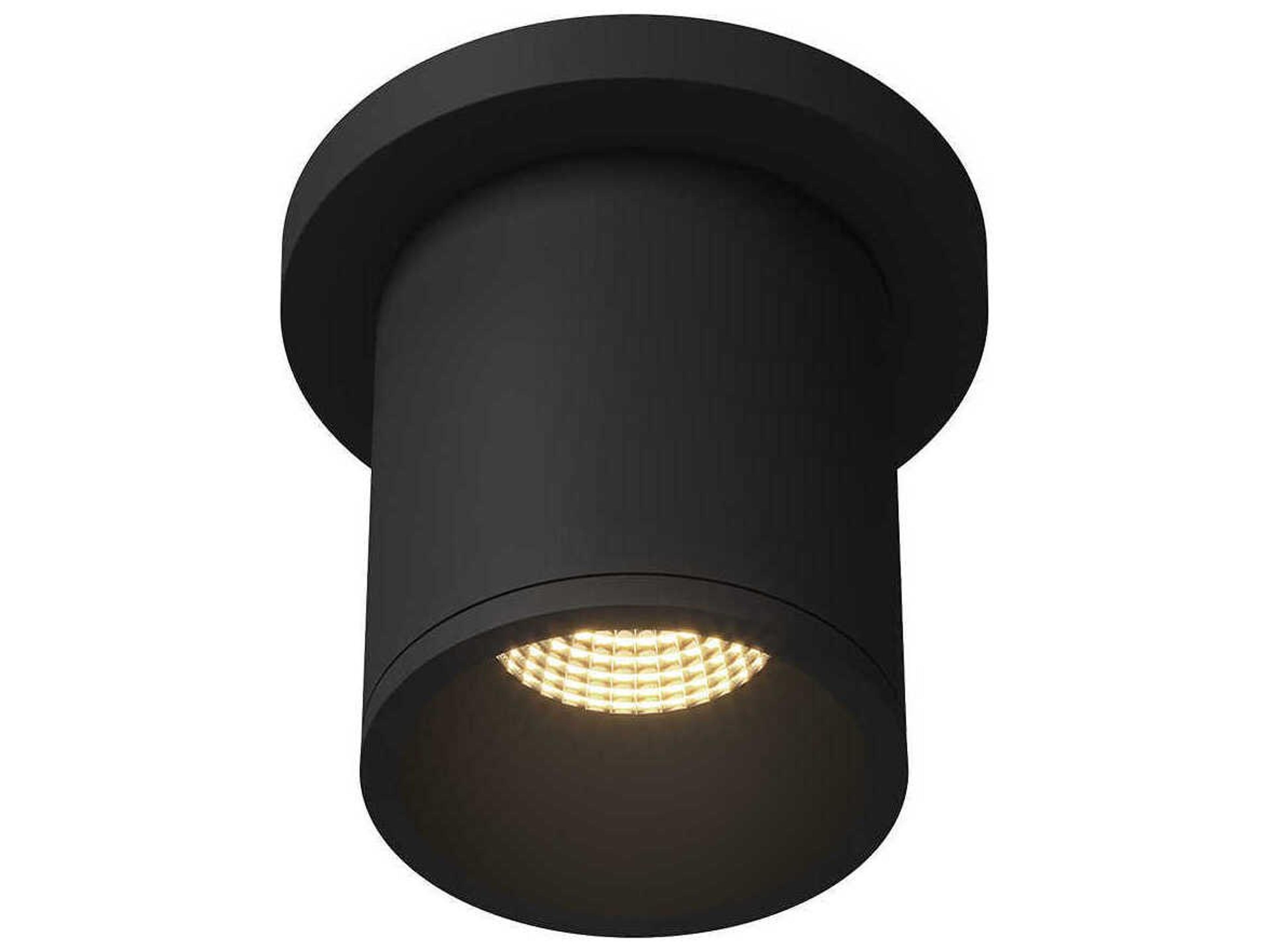 Kuzco Lighting Lorna Black Cylinder Flush Mount