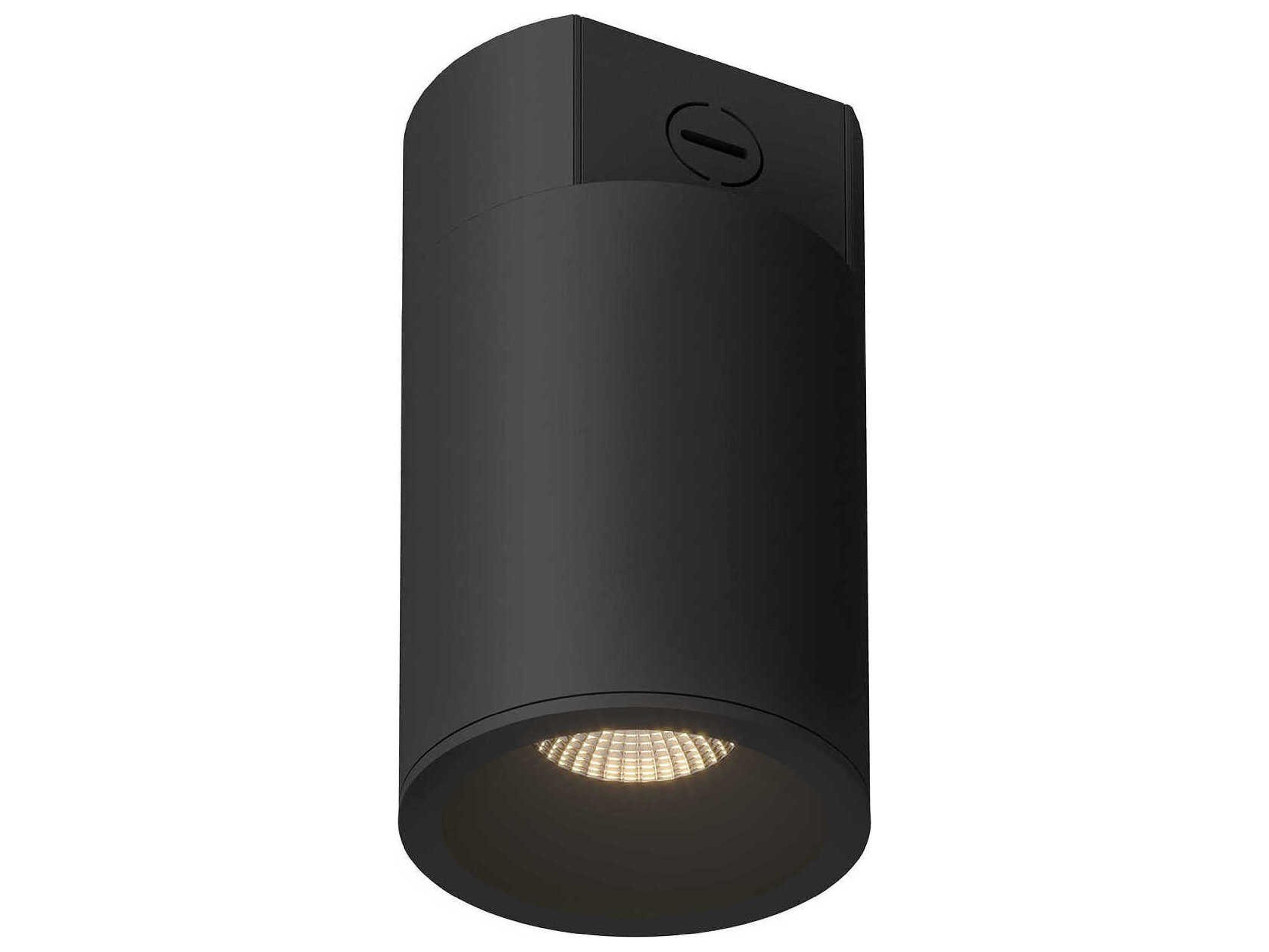 Kuzco Lighting Lorna Black Cylinder Flush Mount