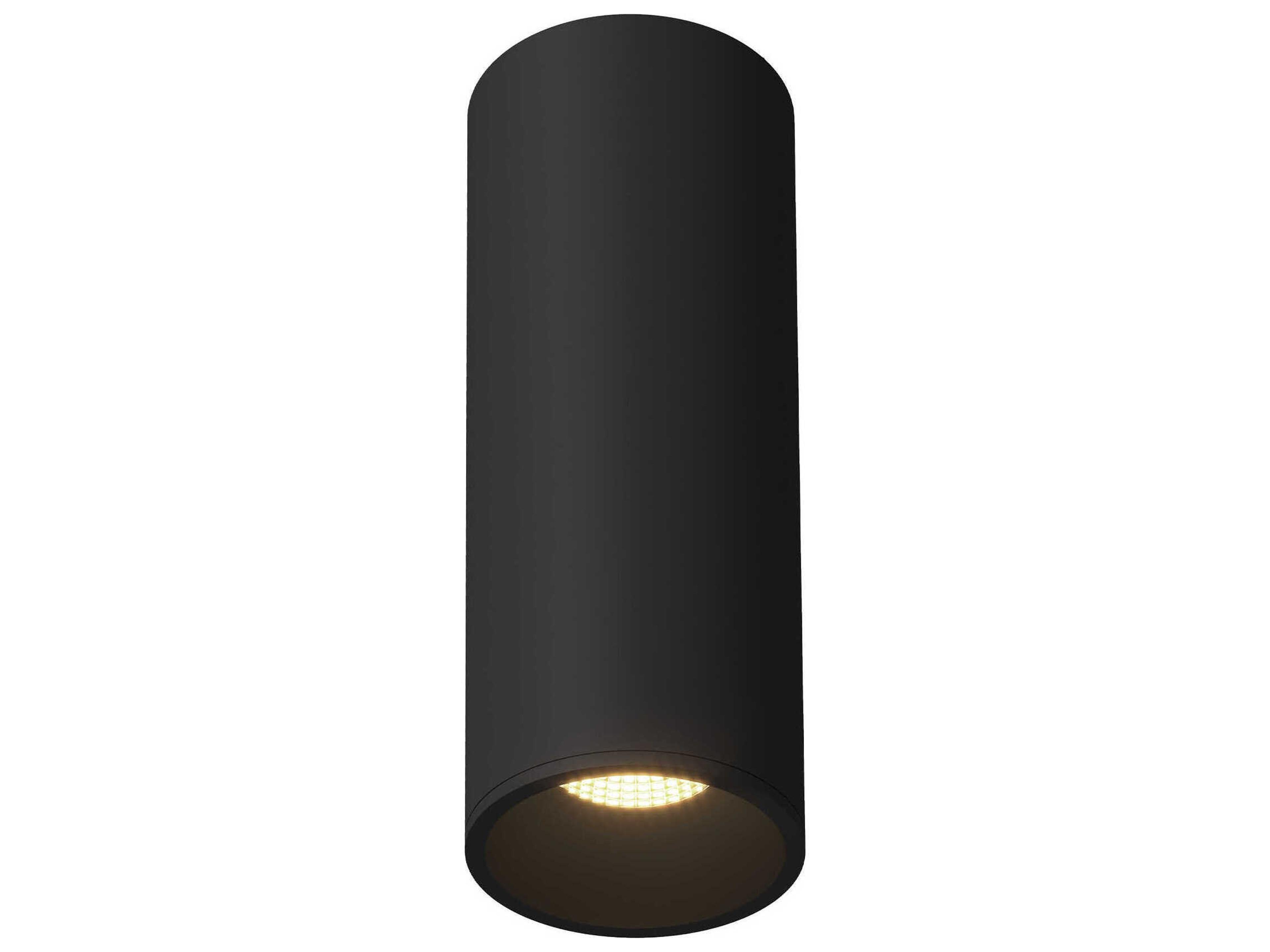 Kuzco Lighting Lorna Black Cylinder Flush Mount