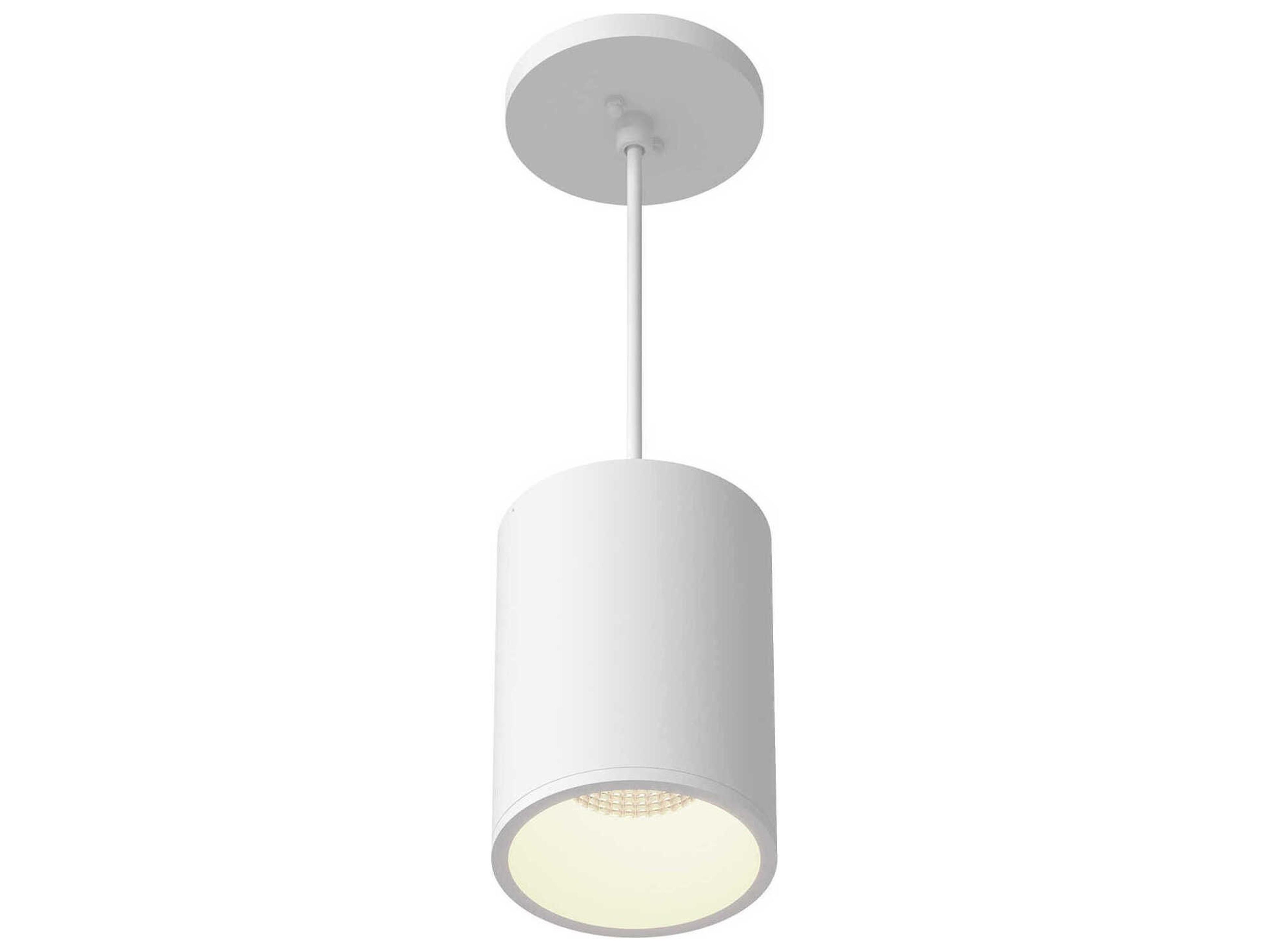 Kuzco Lighting Lorna White Cylinder Mini Pendant