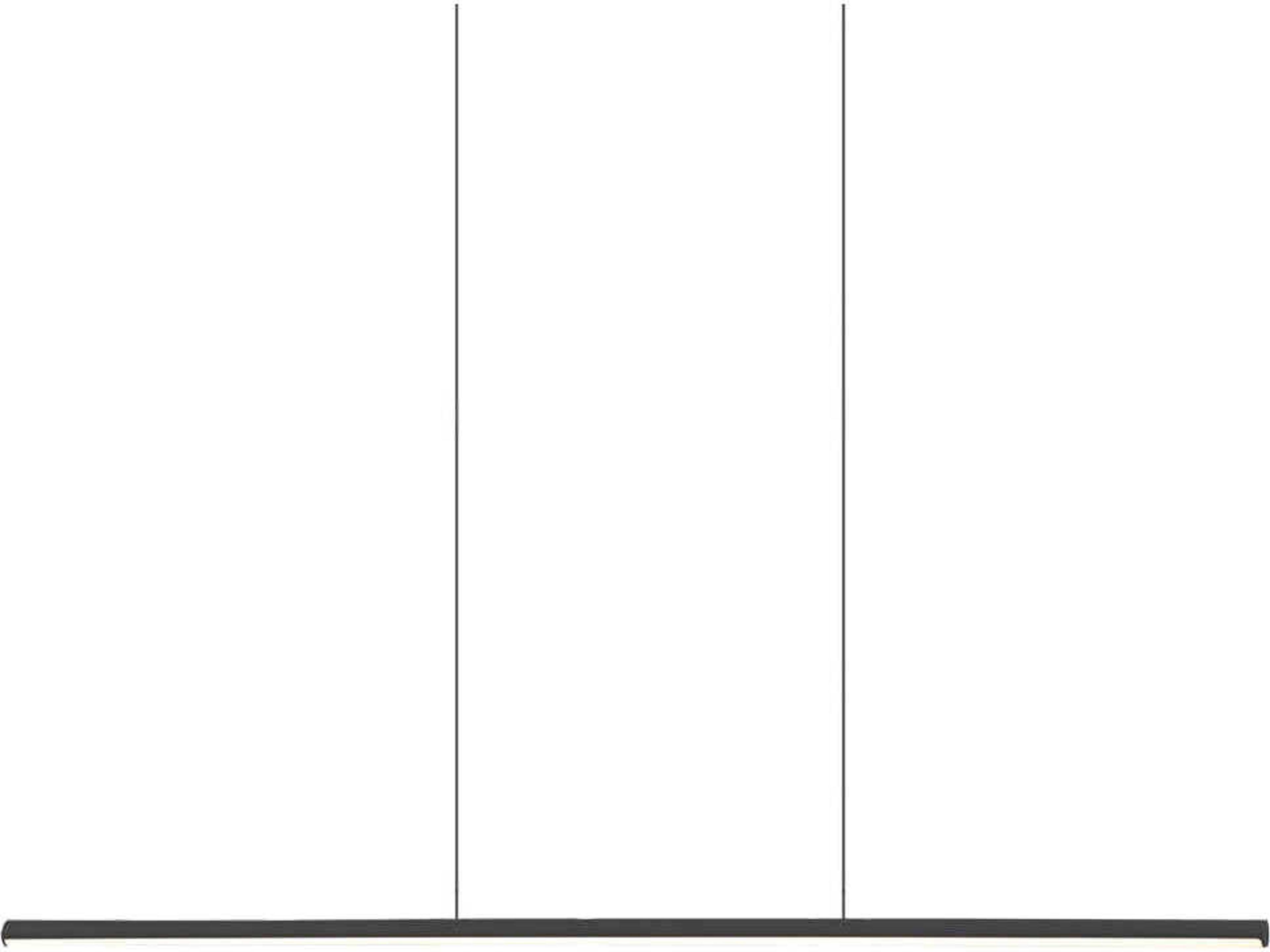 Kuzco Lighting Chute Black Linear Island Pendant