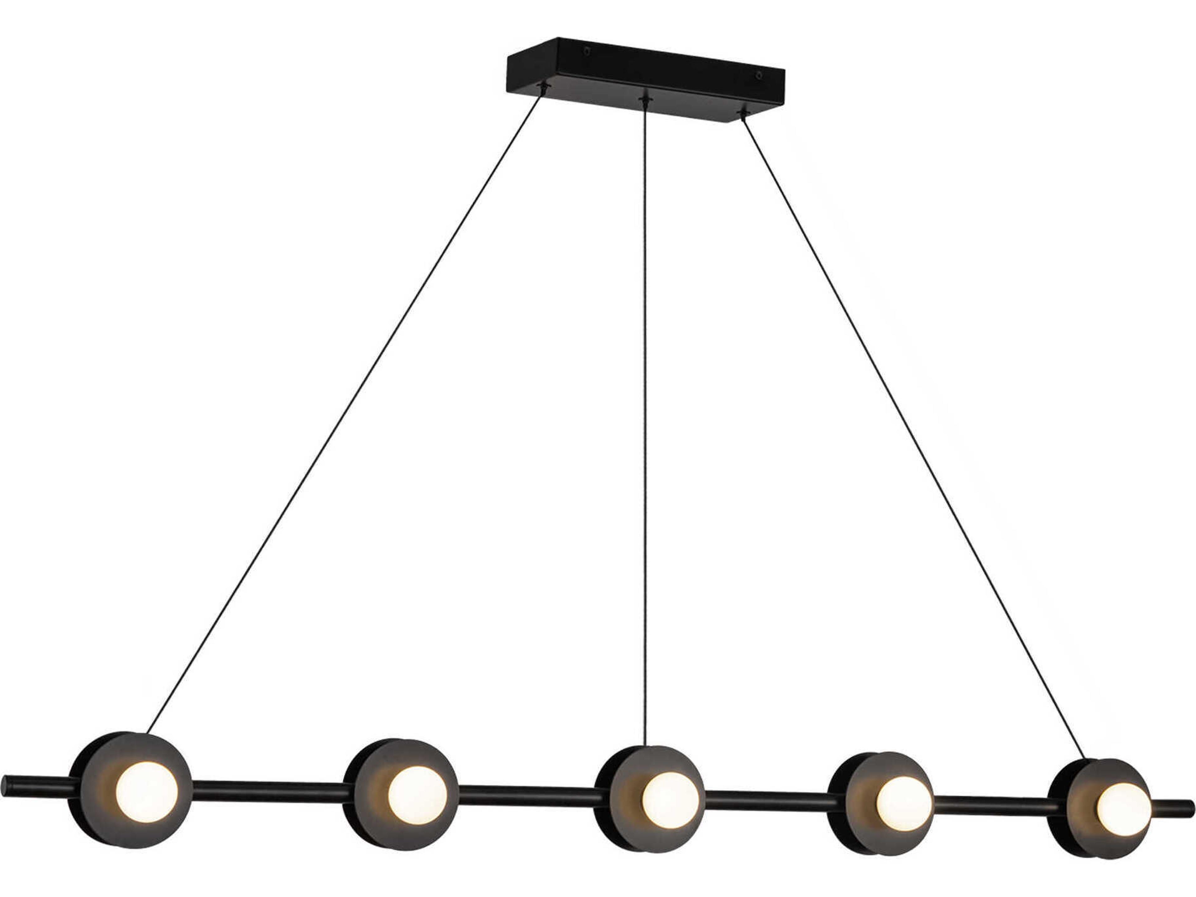 Kuzco Lighting Elixir Black Linear Island Pendant