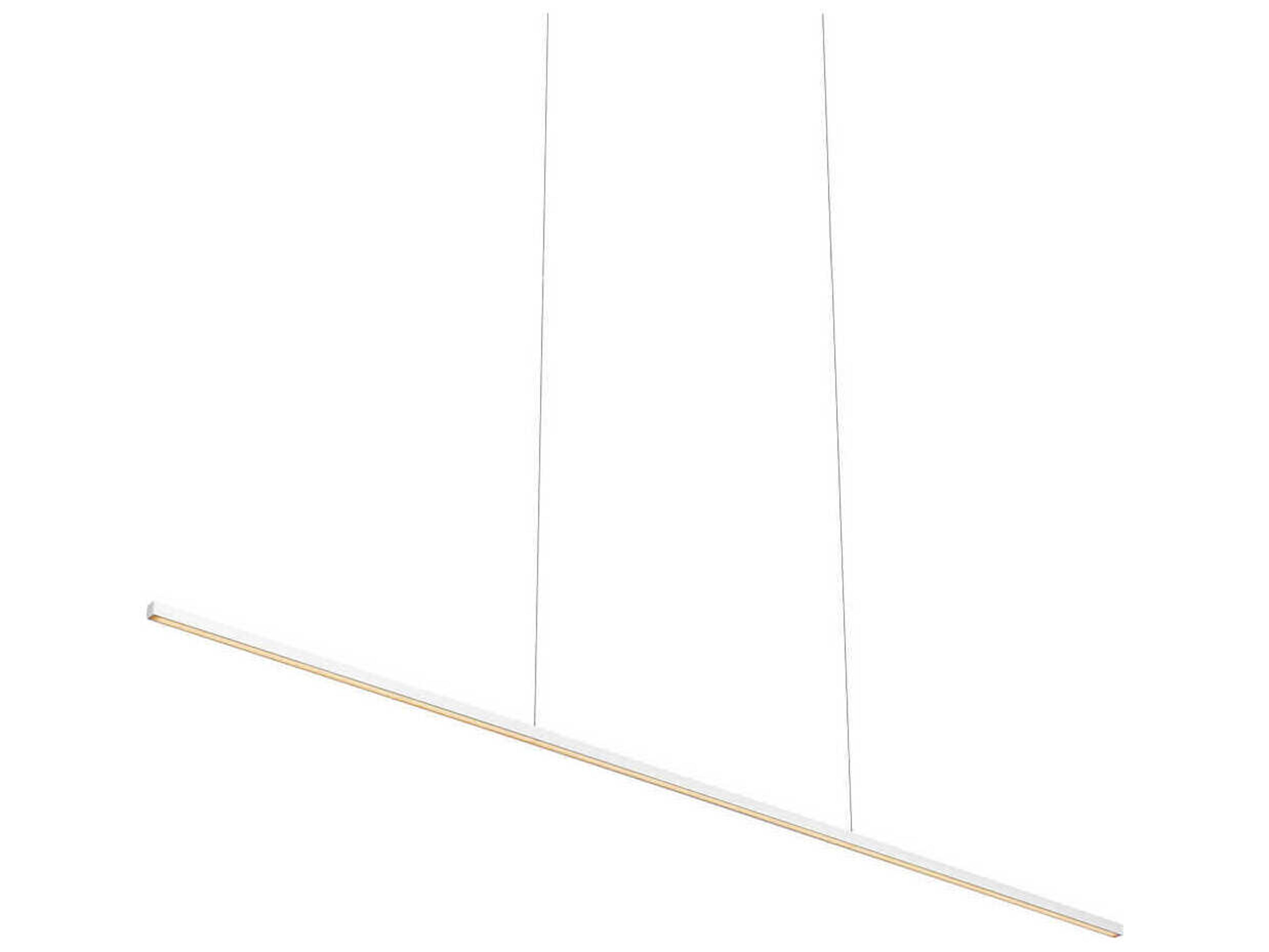 Kuzco Lighting Vega Minor White Linear Island Pendant