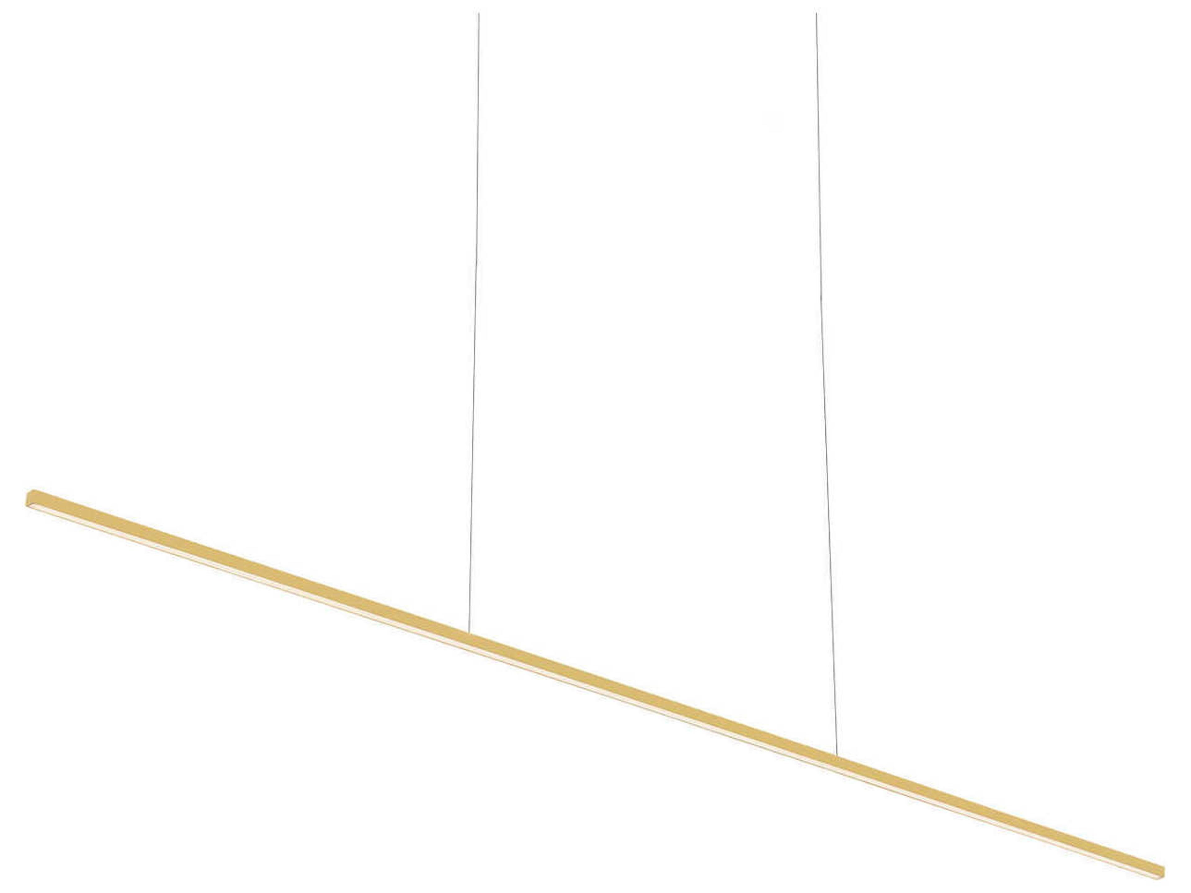 Kuzco Lighting Vega Minor Brushed Gold Linear Island Pendant