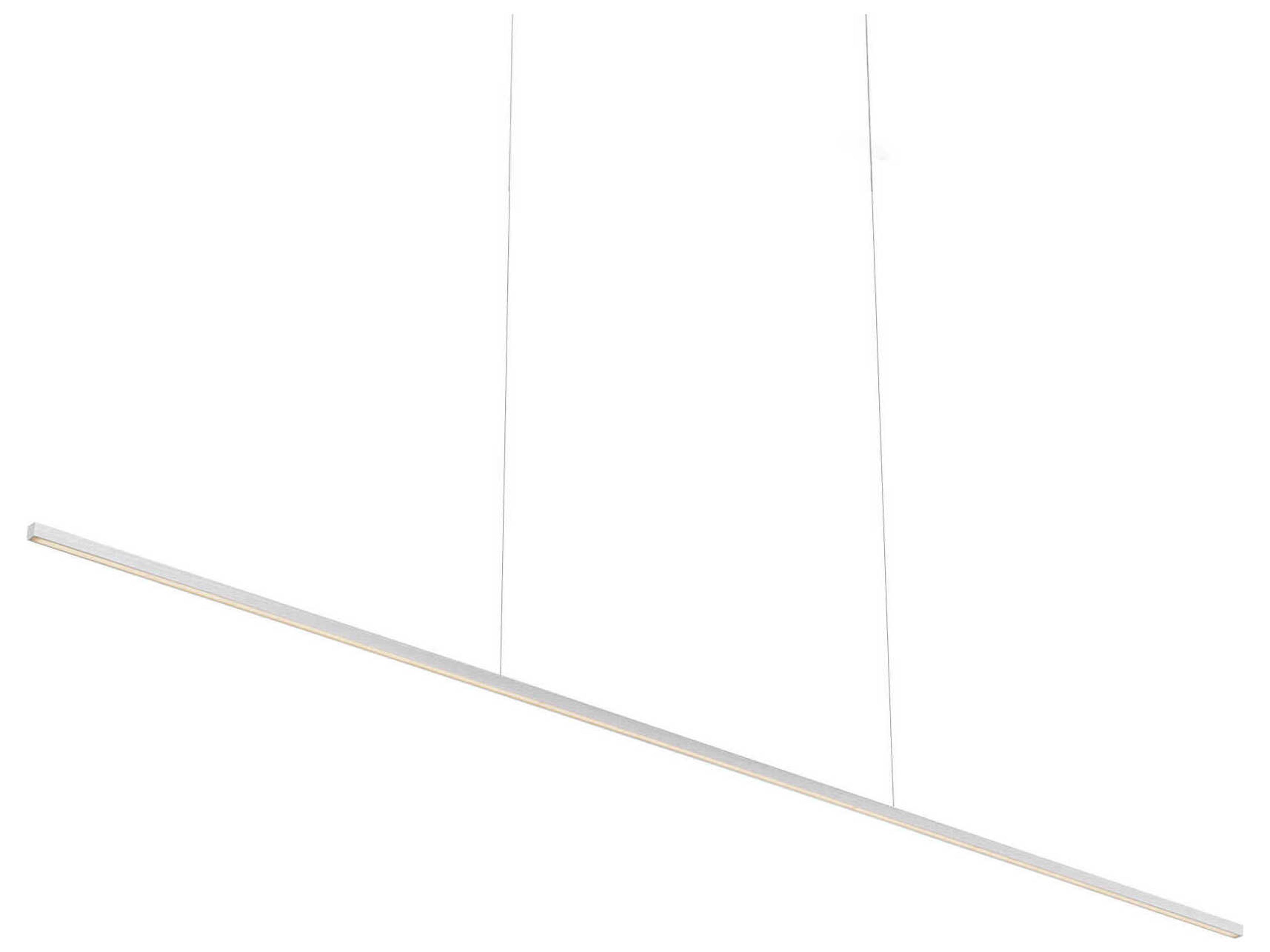 Kuzco Lighting Vega Minor Brushed Nickel Linear Island Pendant