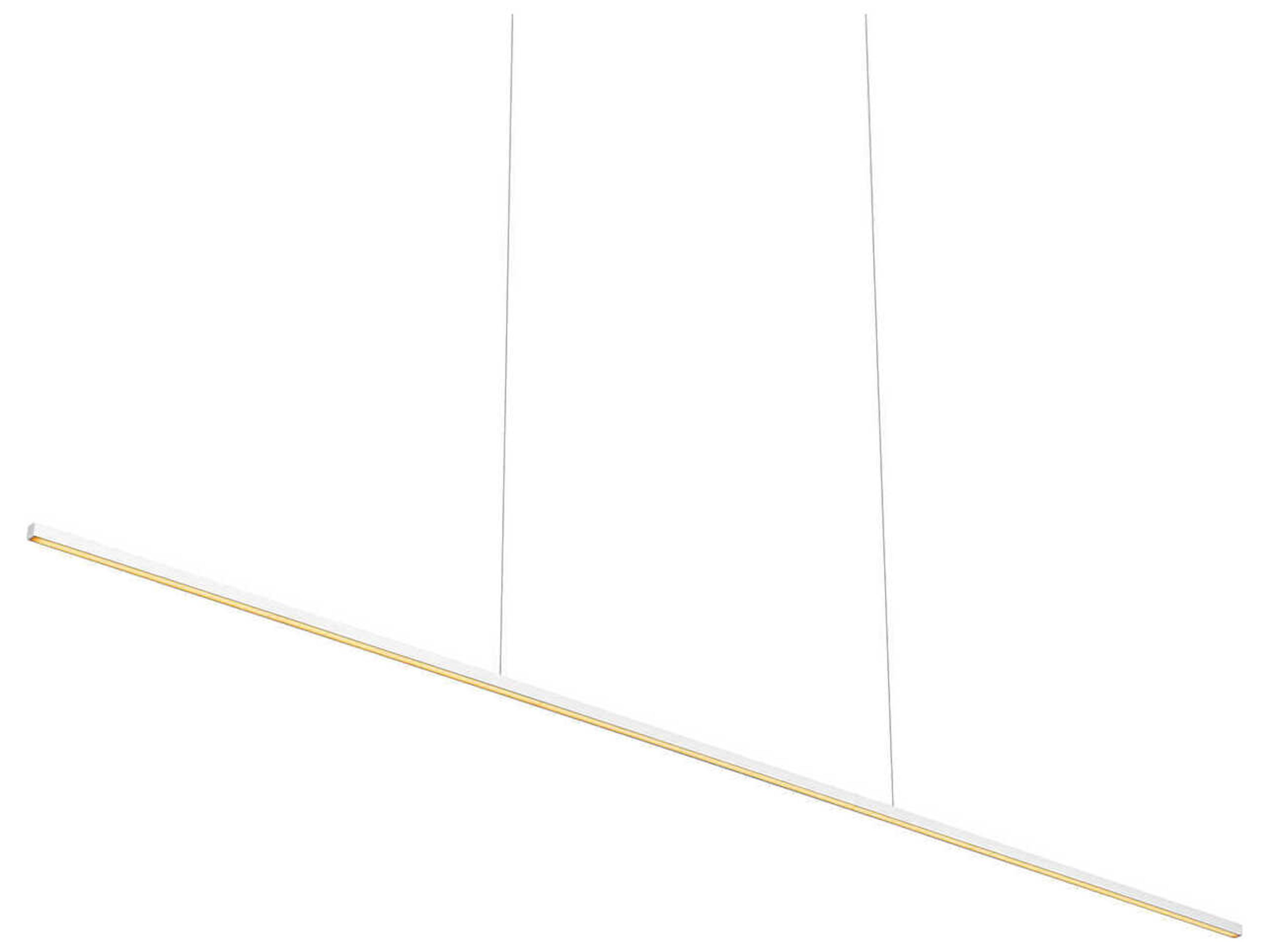 Kuzco Lighting Vega Minor White Linear Island Pendant