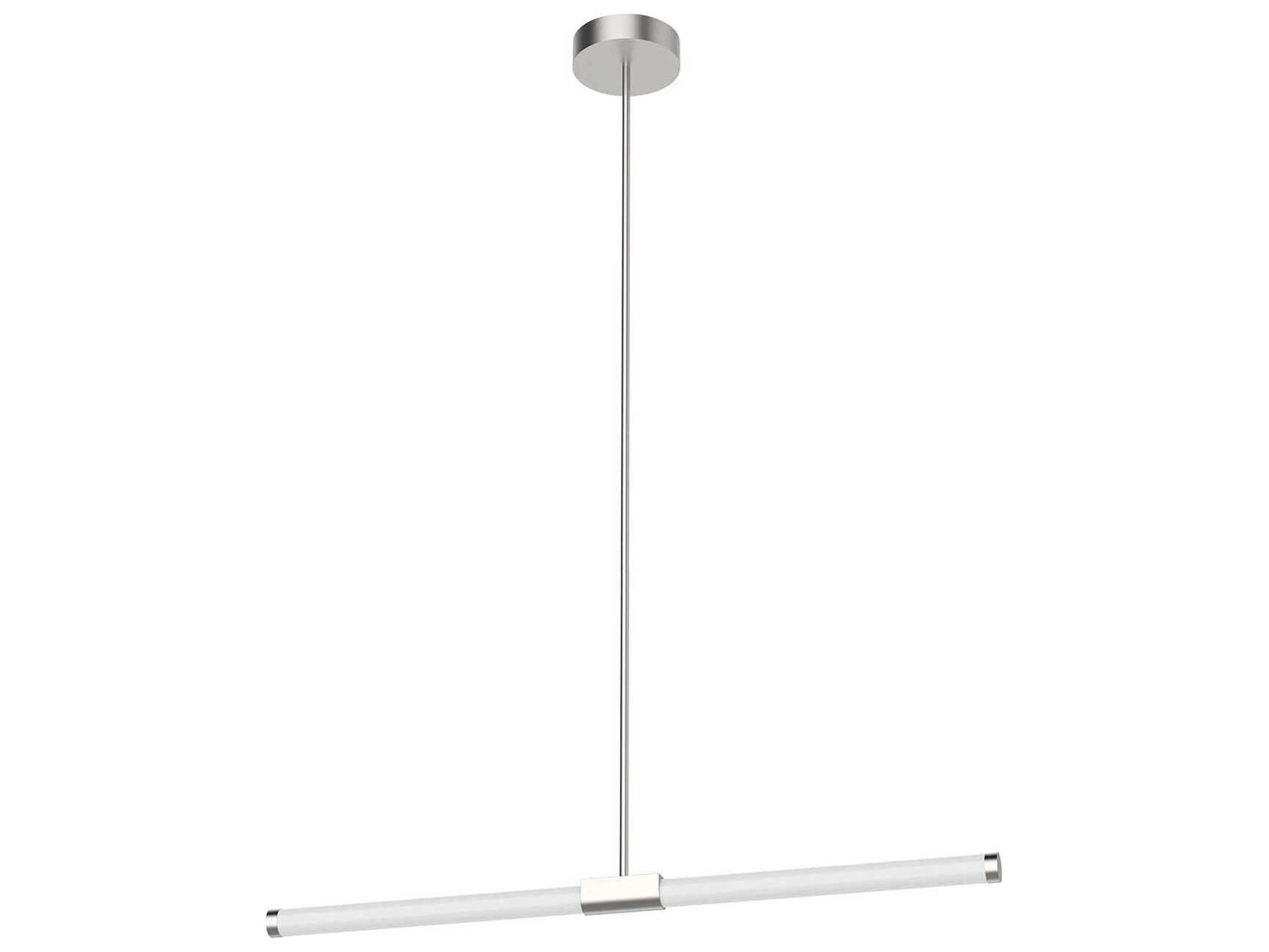 Kuzco Lighting Akari Brushed Nickel Linear Island Pendant
