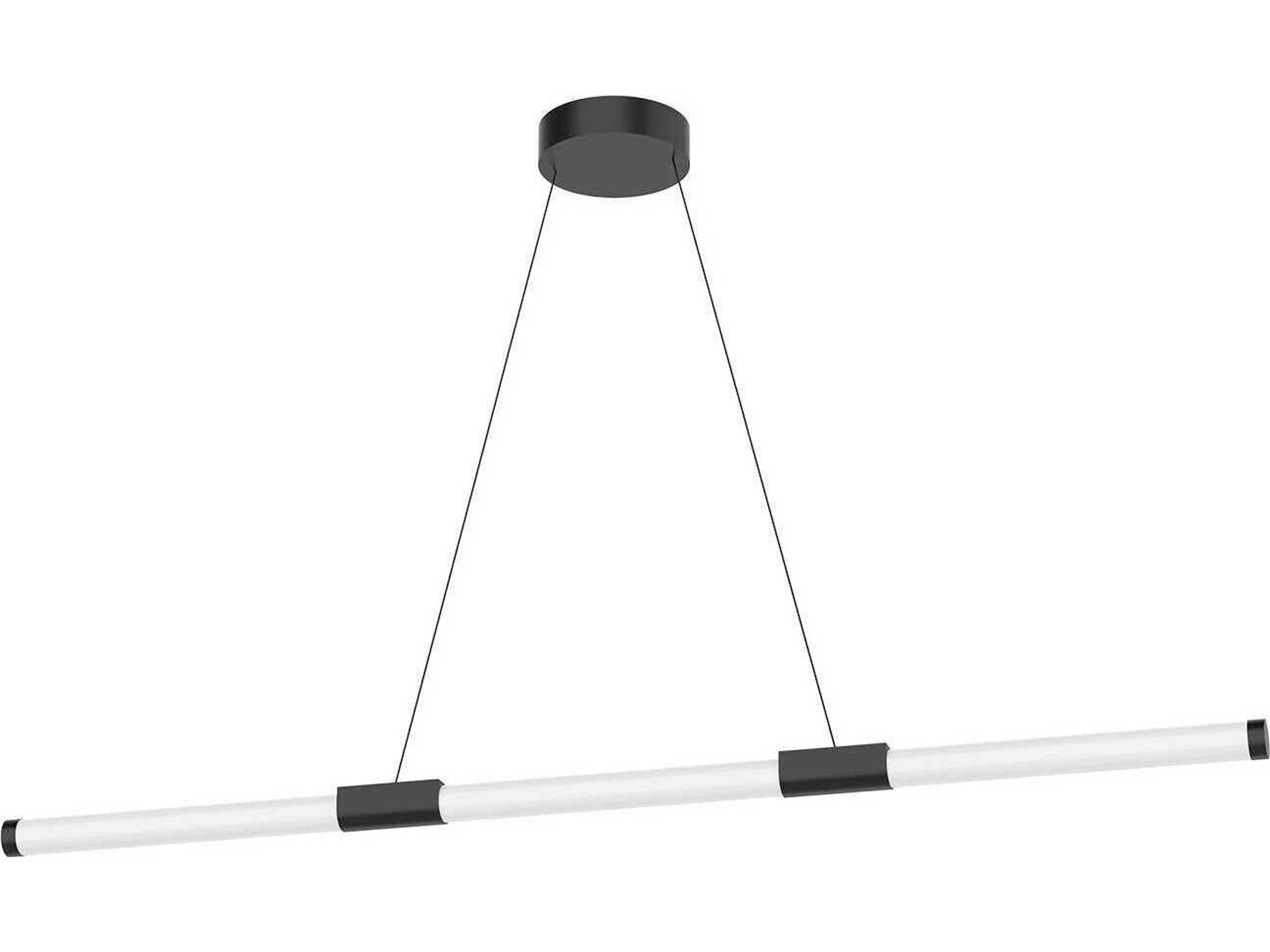 Kuzco Lighting Akari Black Linear Island Pendant
