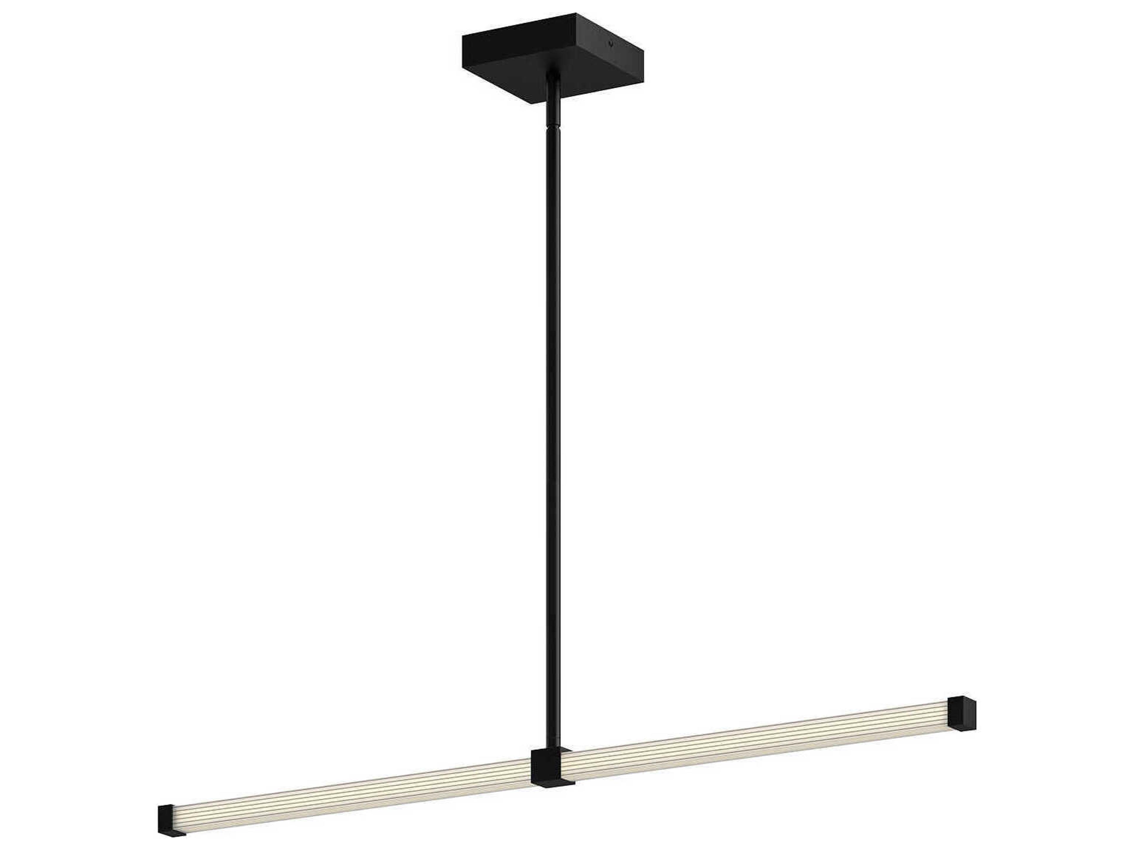 Kuzco Lighting Blade Black Linear Island Pendant