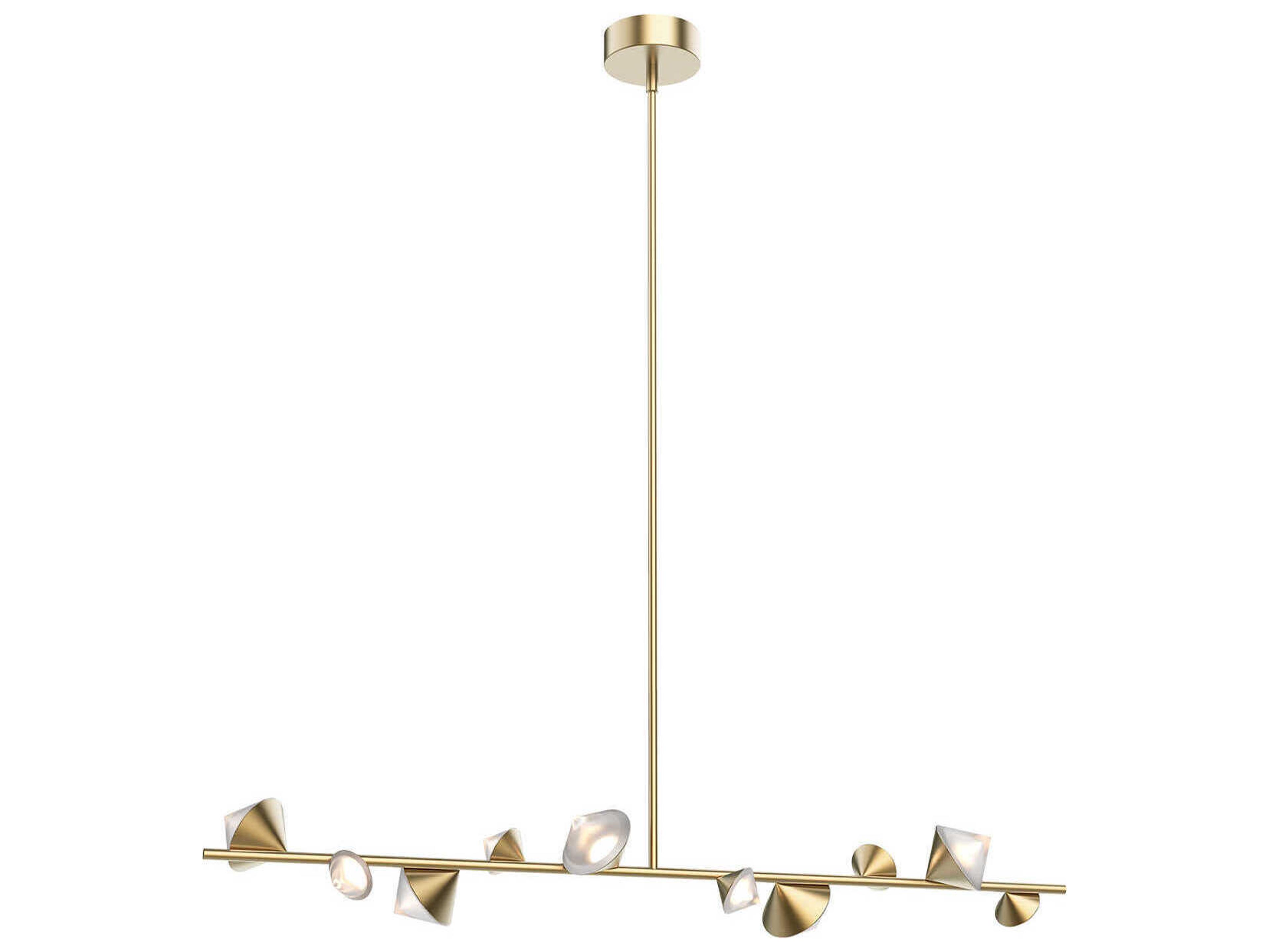 Kuzco Lighting Geode Brushed Gold Island Pendant