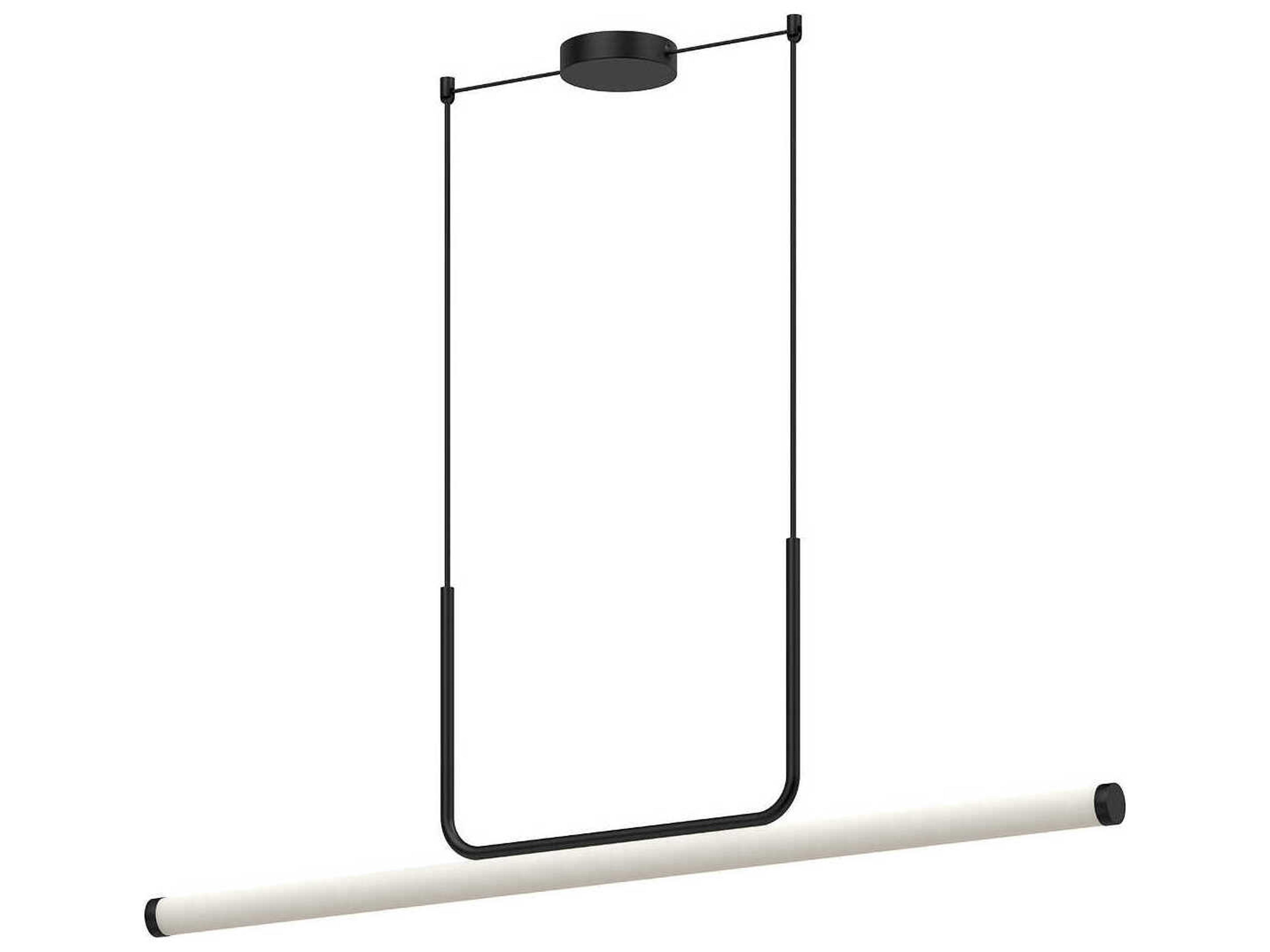 Kuzco Lighting Vesper Black Linear Island Pendant