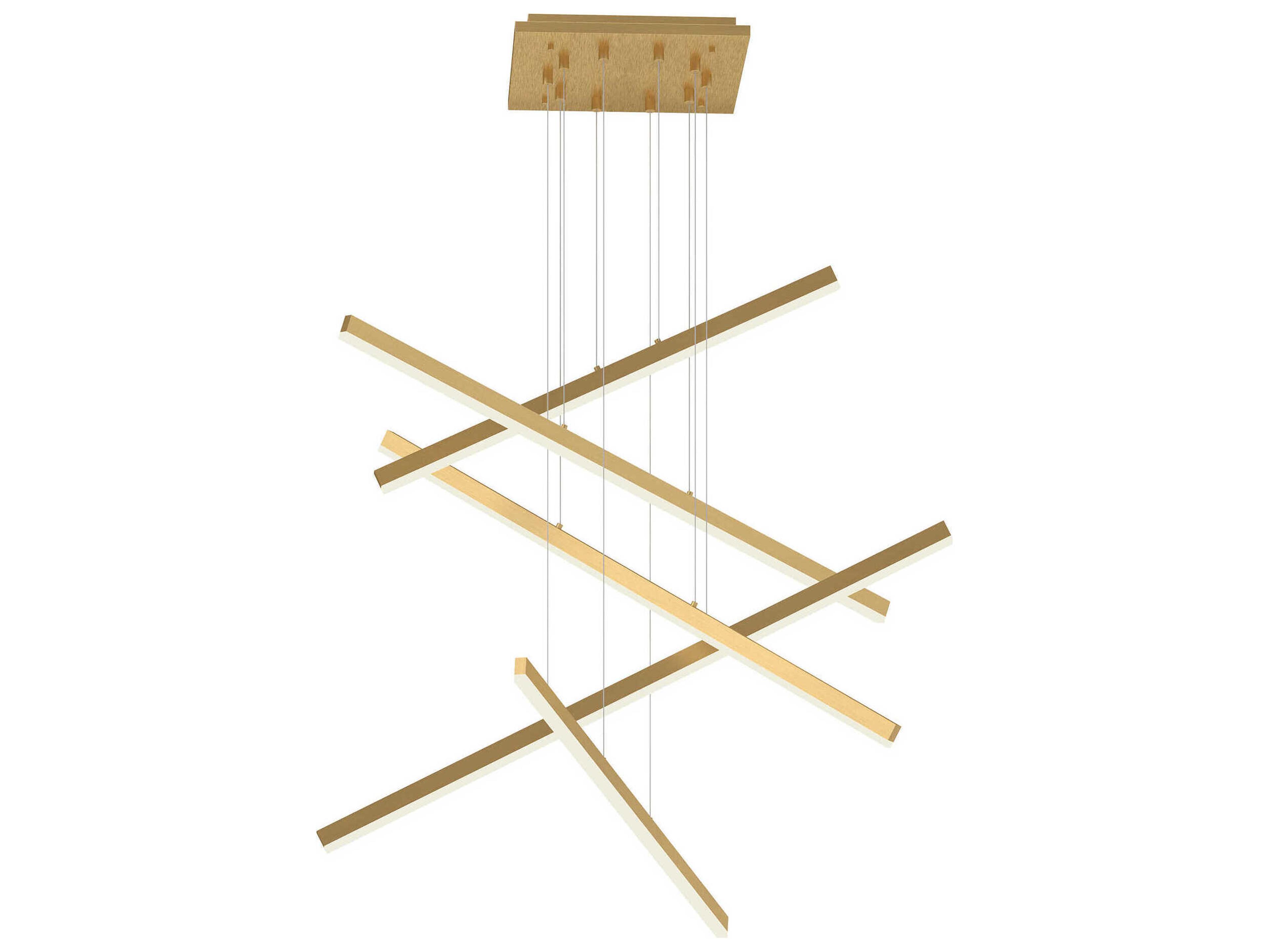 Kuzco Lighting Vega Brushed Gold Linear Pendant