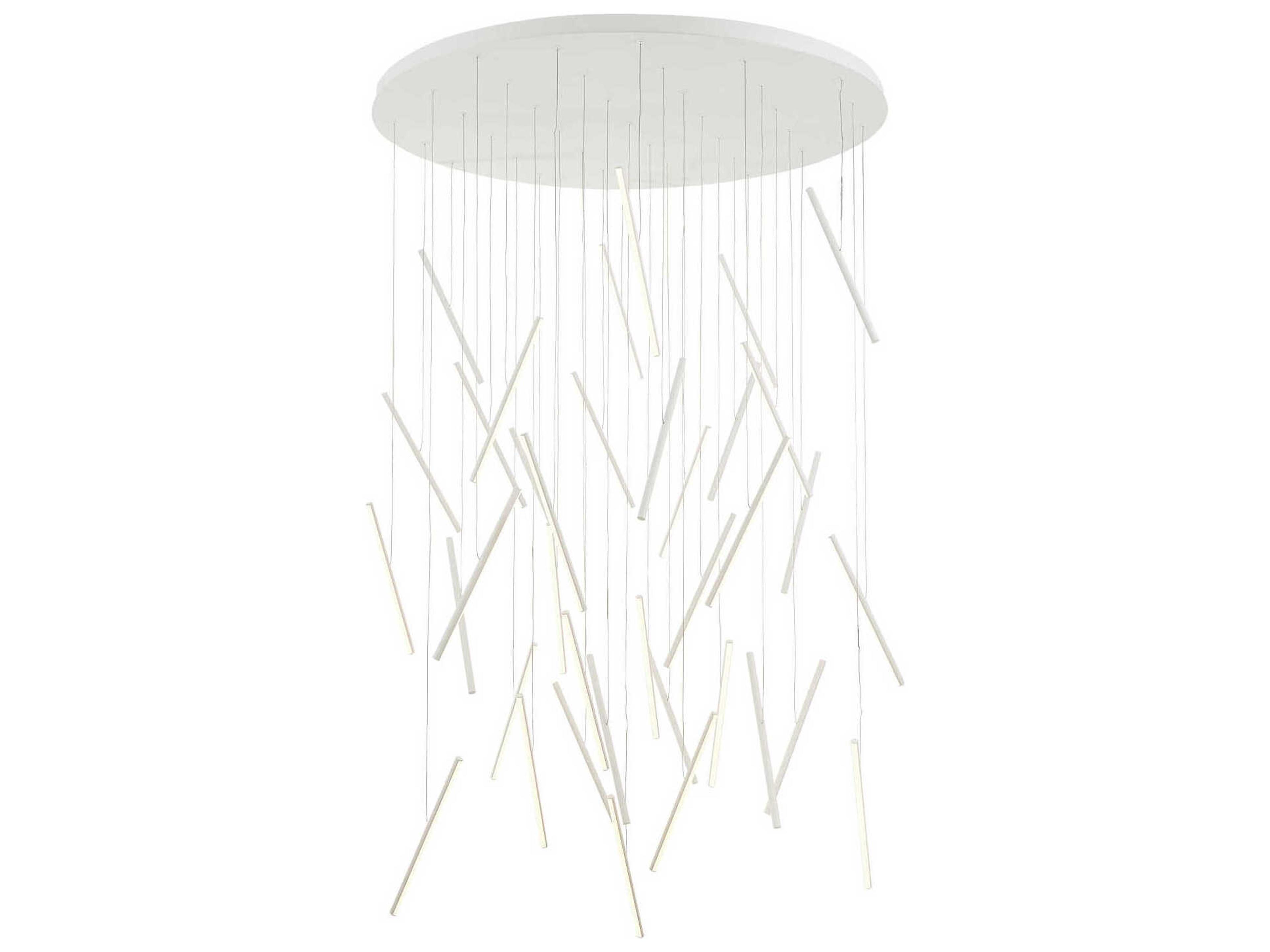 Kuzco Lighting Chute White Linear Pendant