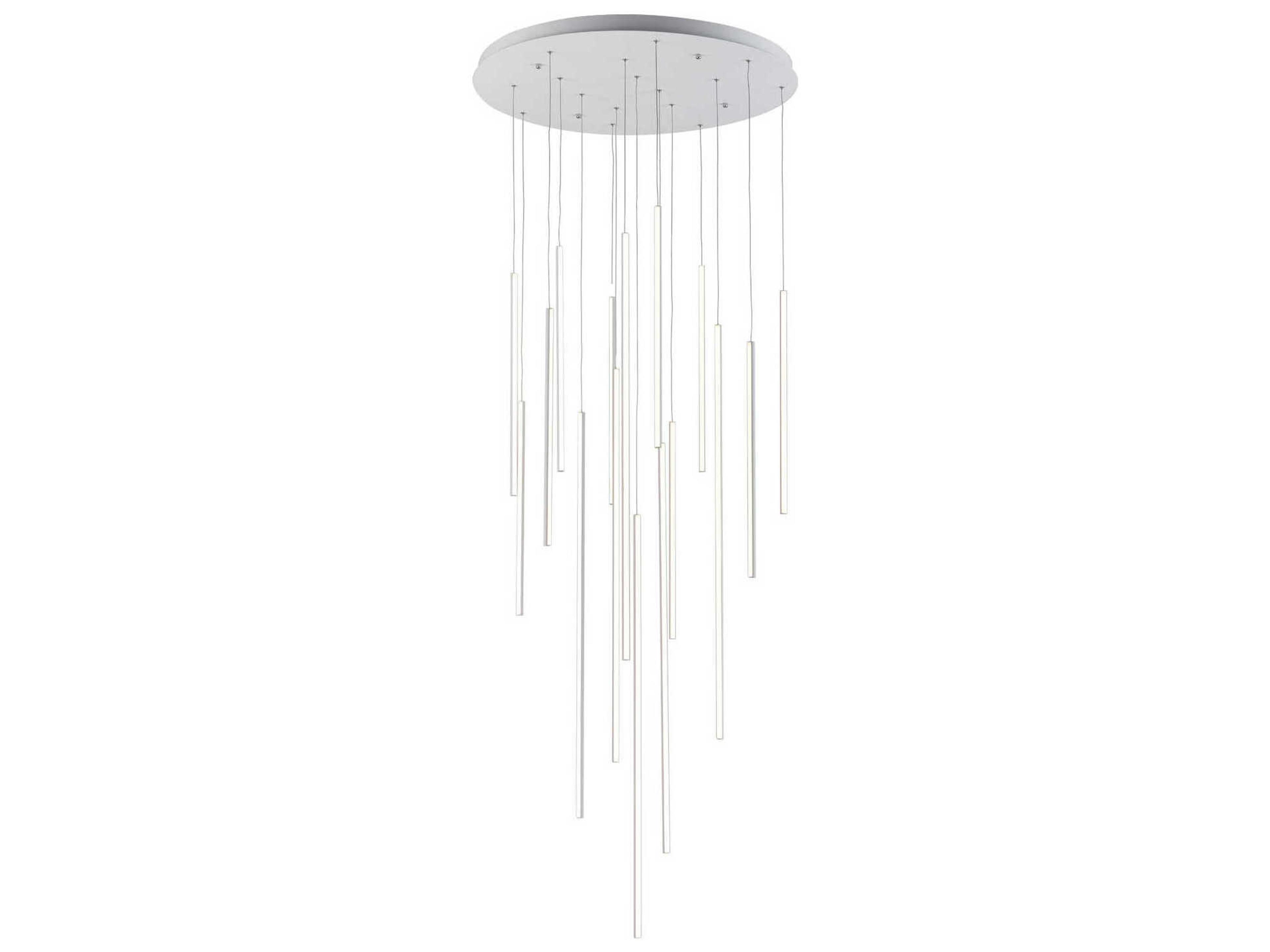 Kuzco Lighting Chute White Linear Pendant