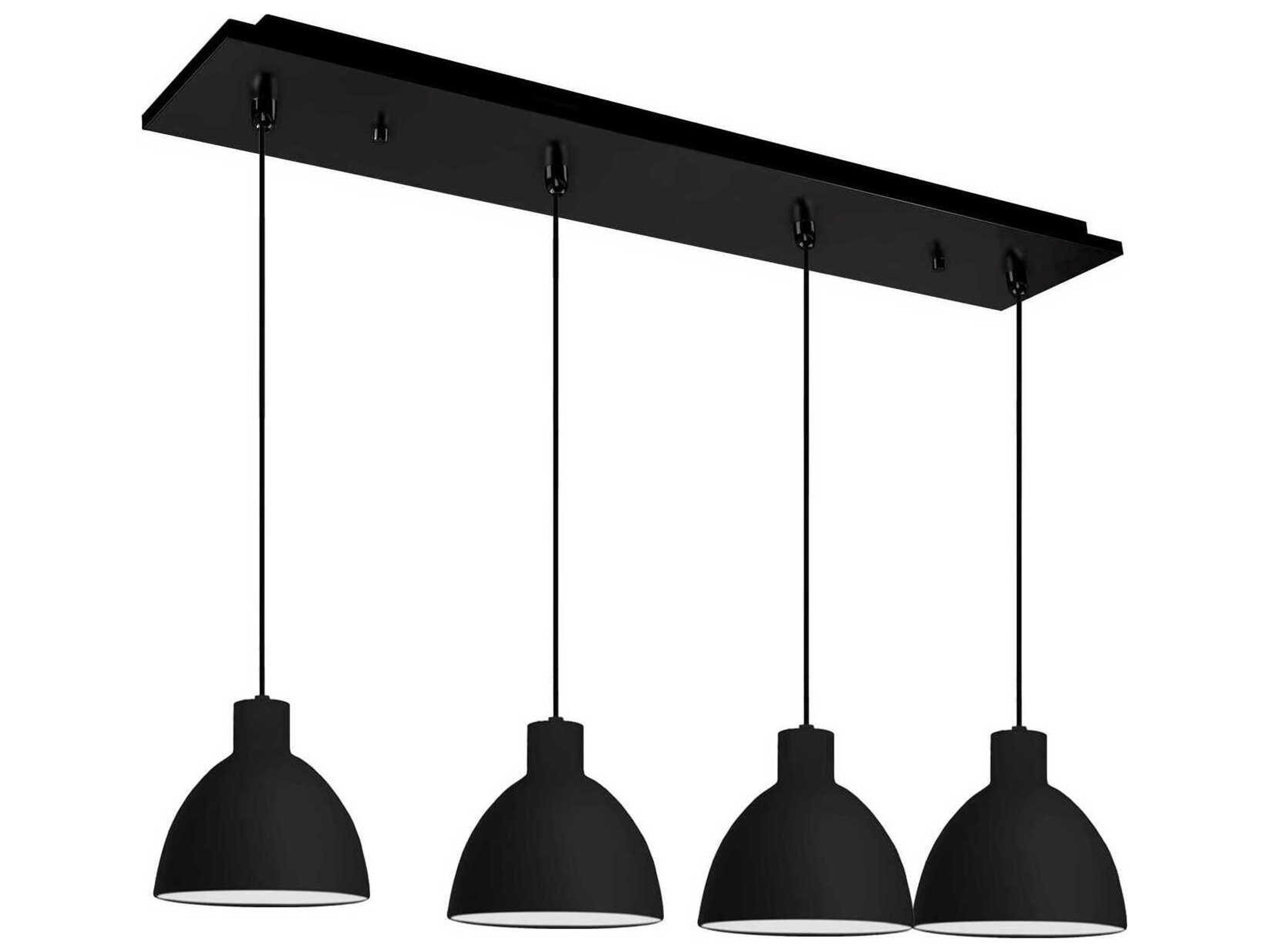 Kuzco Lighting Chroma 4-Light Black Dome Island Pendant