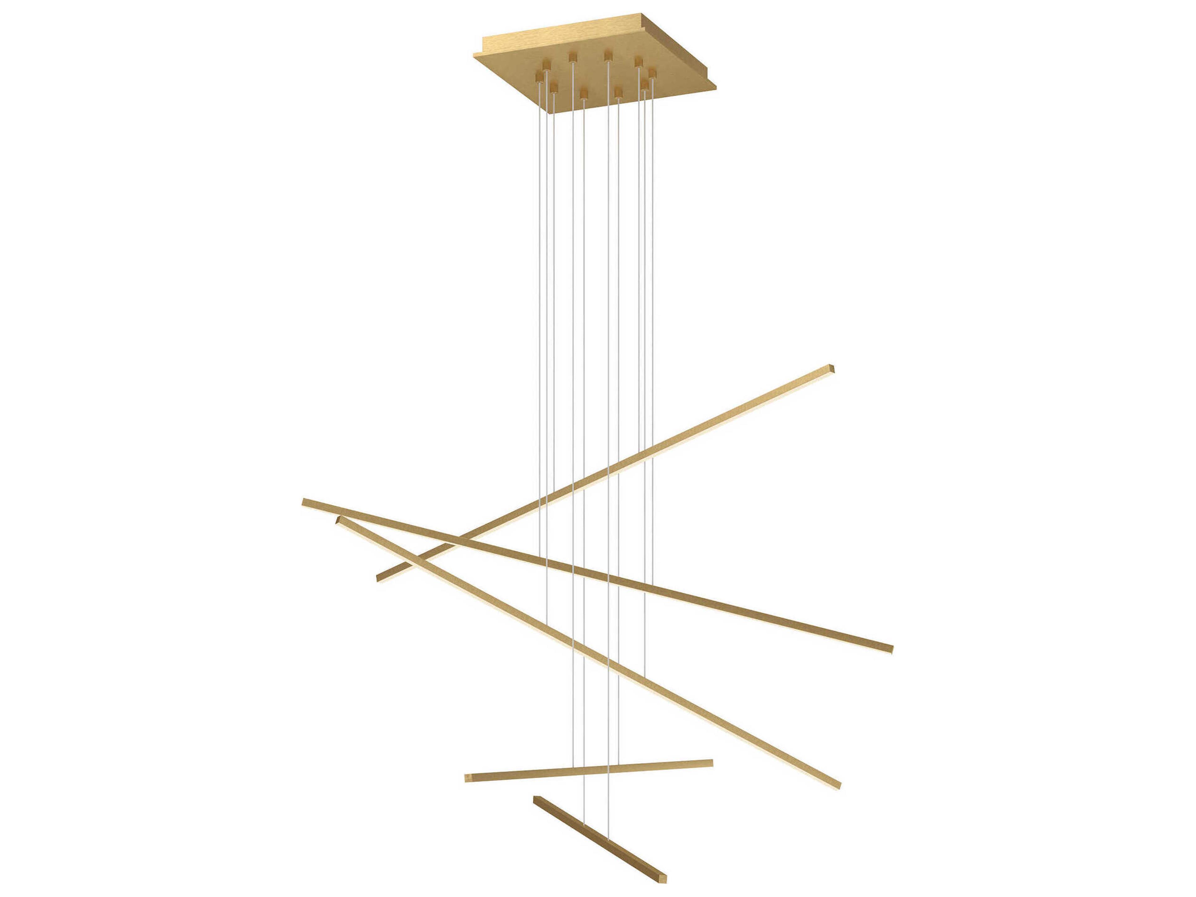 Kuzco Lighting Vega Minor Brushed Gold Linear Pendant