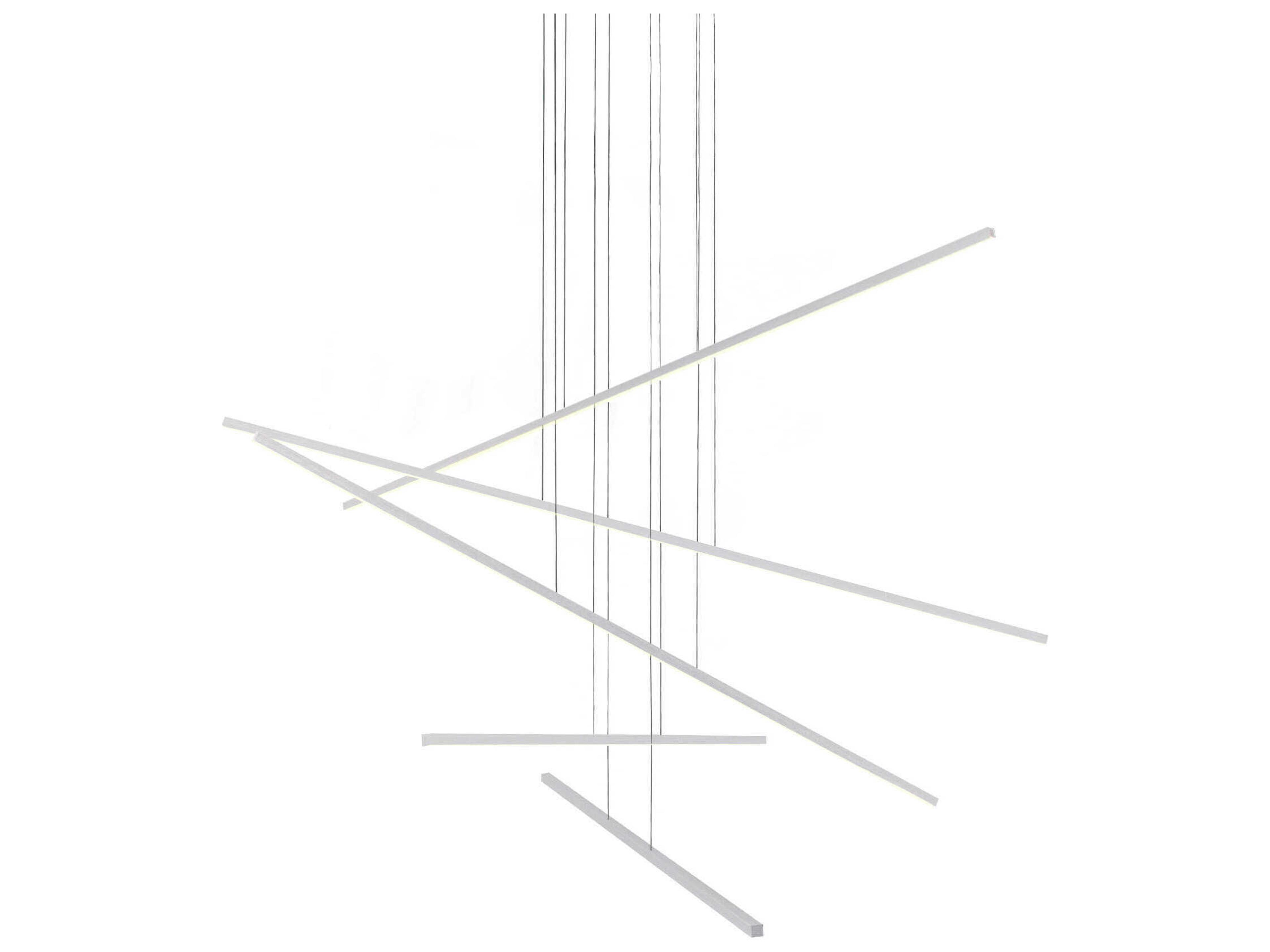 Kuzco Lighting Vega Minor Brushed Nickel Linear Pendant