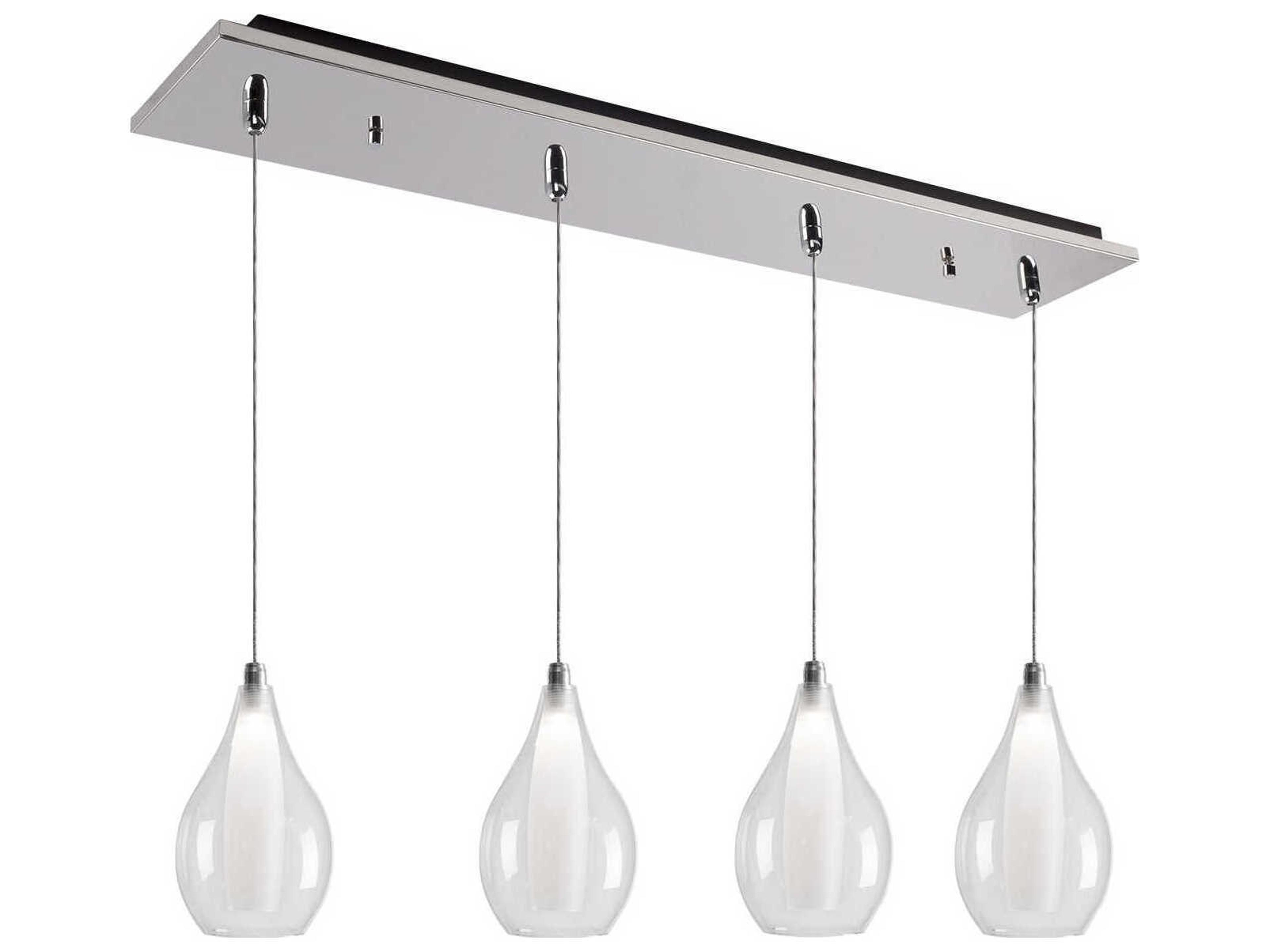 Kuzco Lighting Victoria 4-Light Chrome Island Pendant