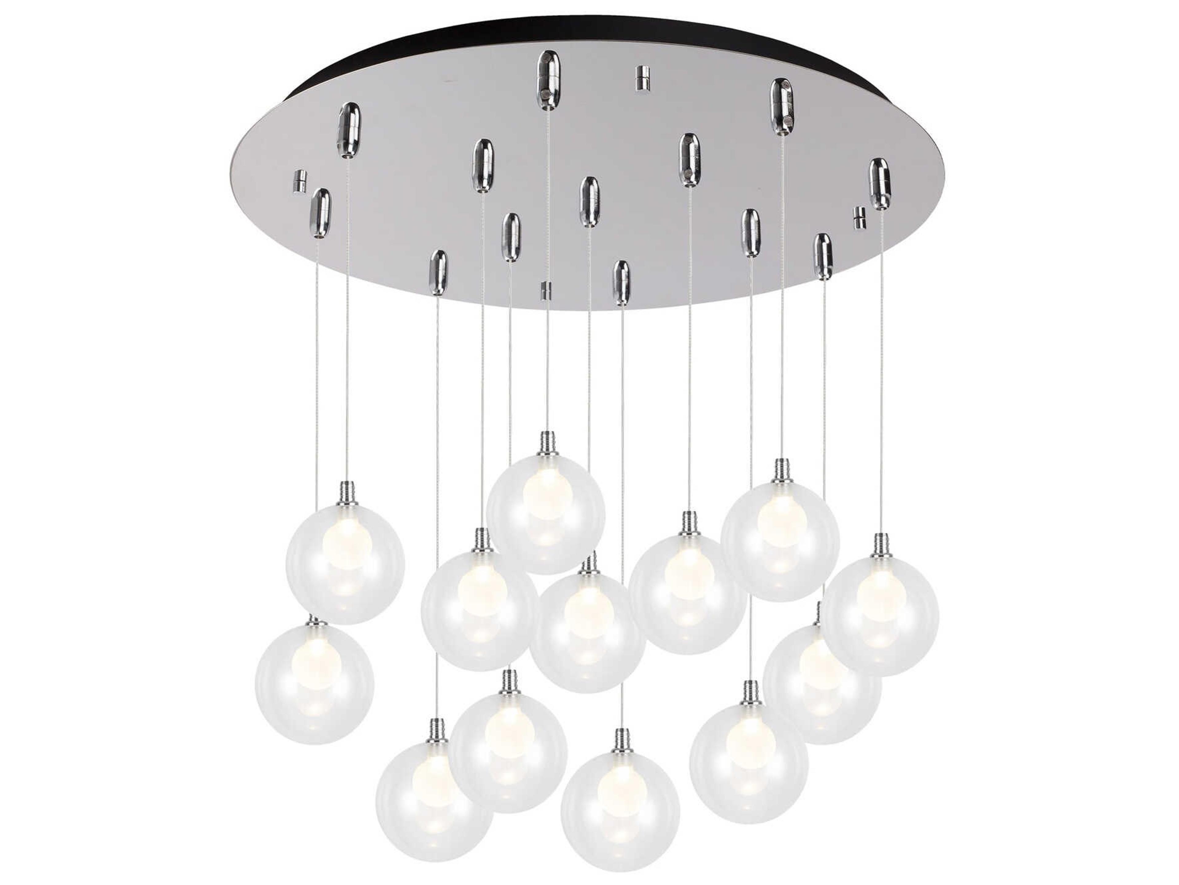 Kuzco Lighting Bolla 13-Light Chrome Globe Pendant