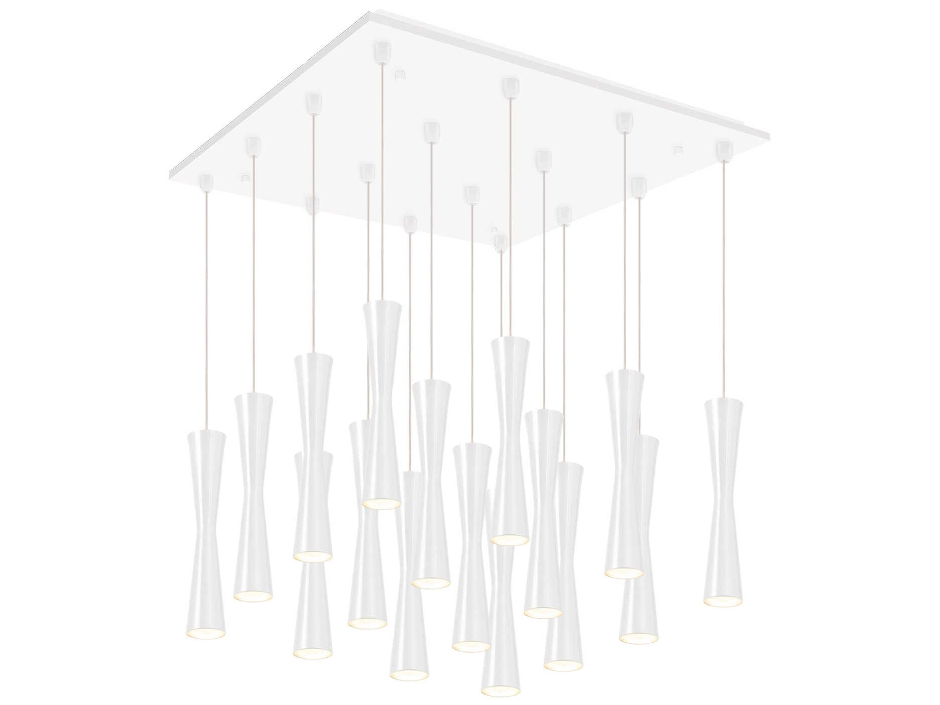 Kuzco Lighting Robson 16-Light White Cylinder Pendant