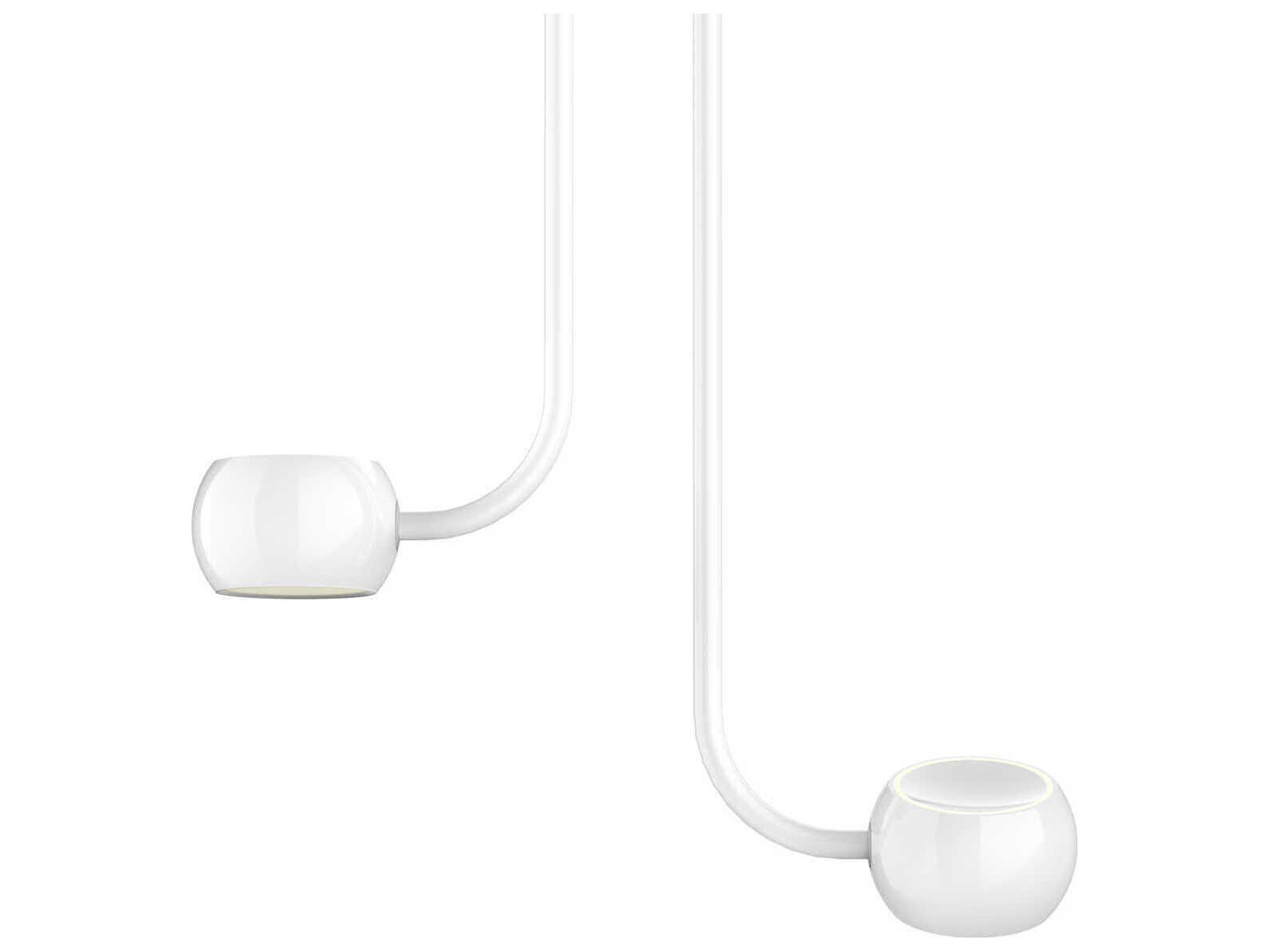 Kuzco Lighting Flux Gloss White Round Pendant