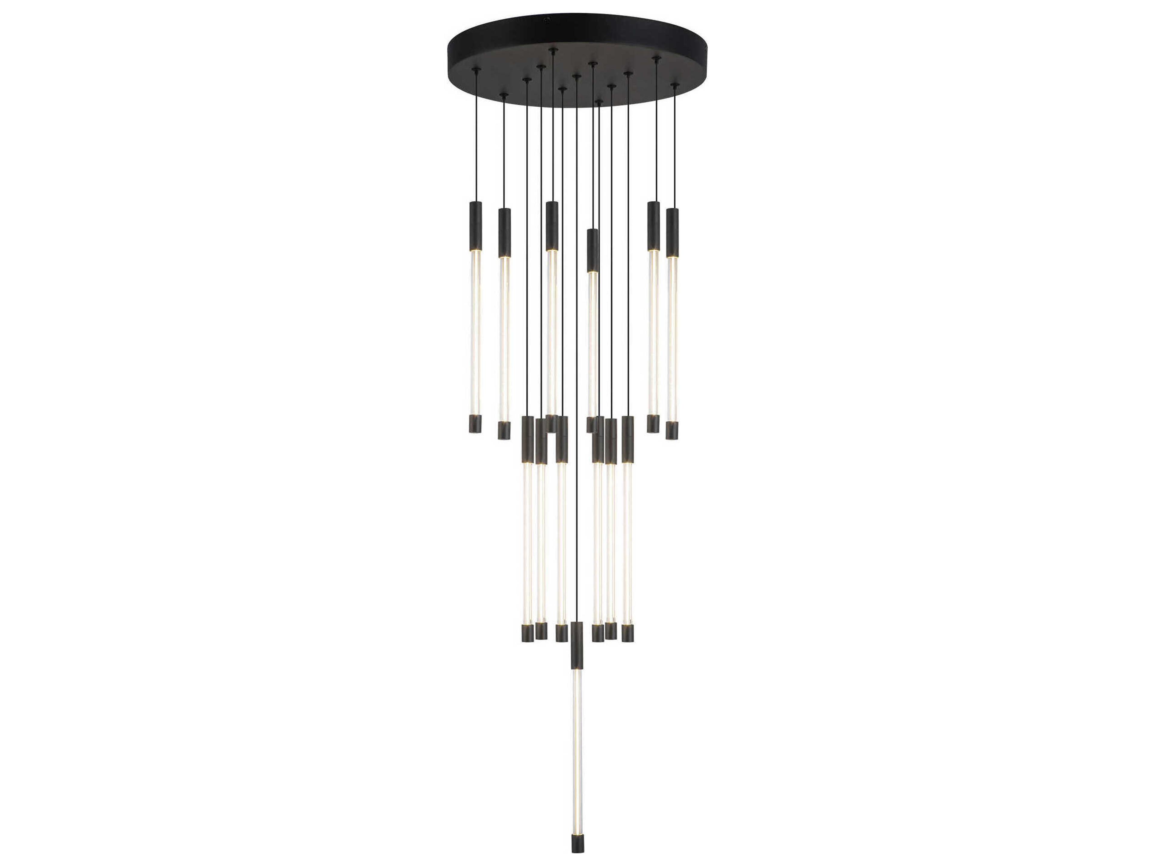 Kuzco Lighting Motif Black Linear Pendant