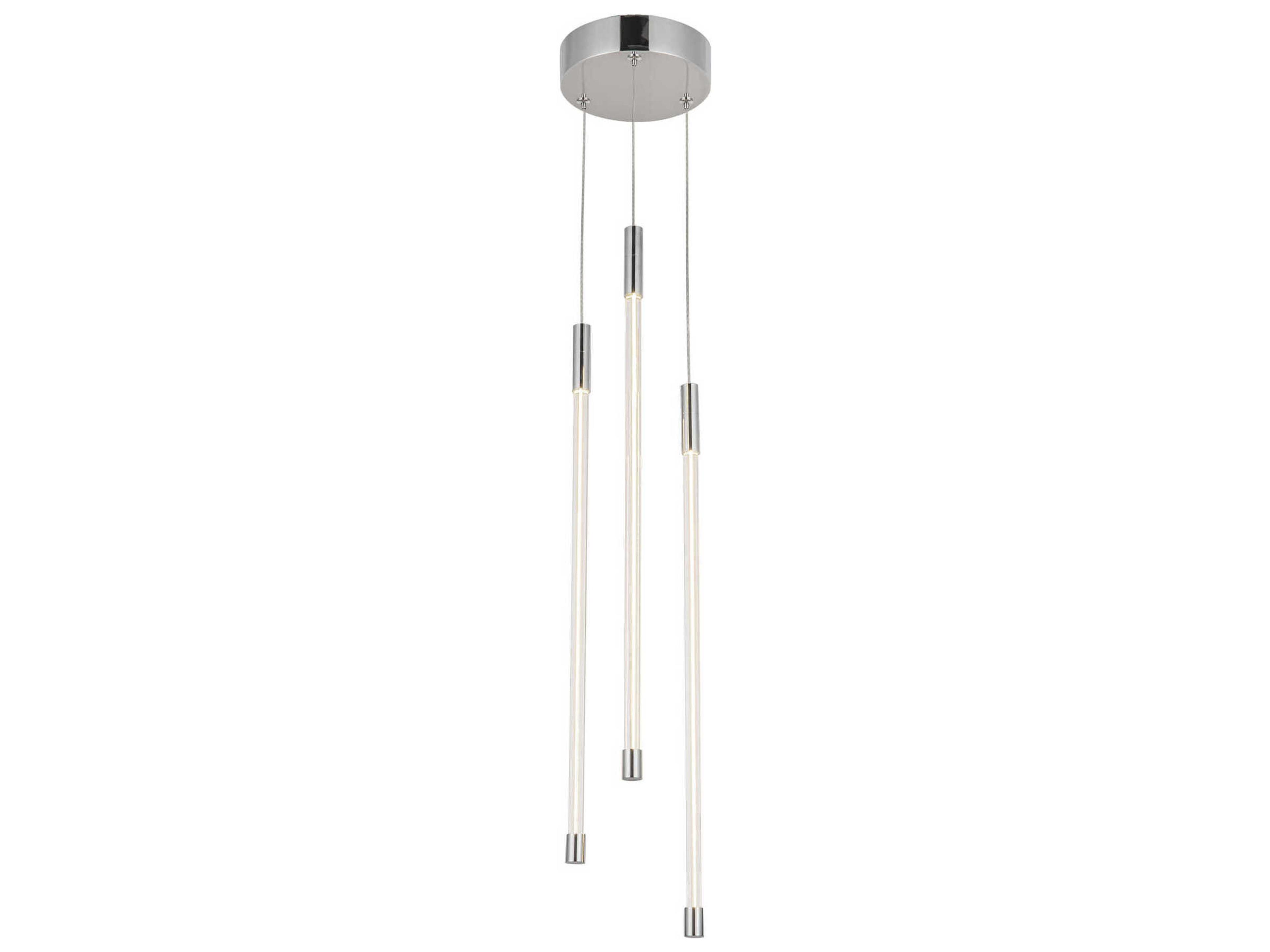 Kuzco Lighting Motif Chrome Linear Mini Pendant