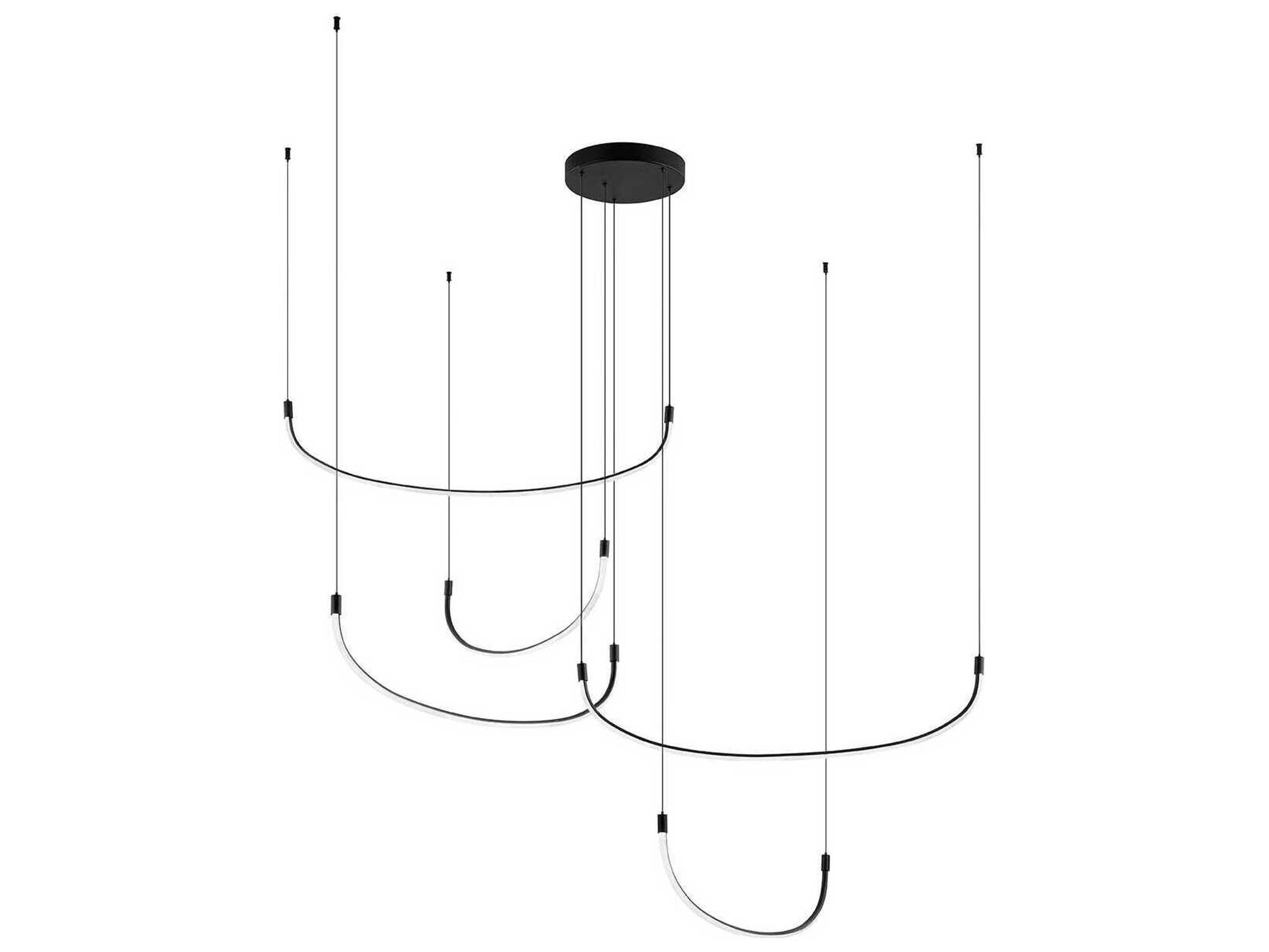 Kuzco Lighting Talis Black Linear Pendant