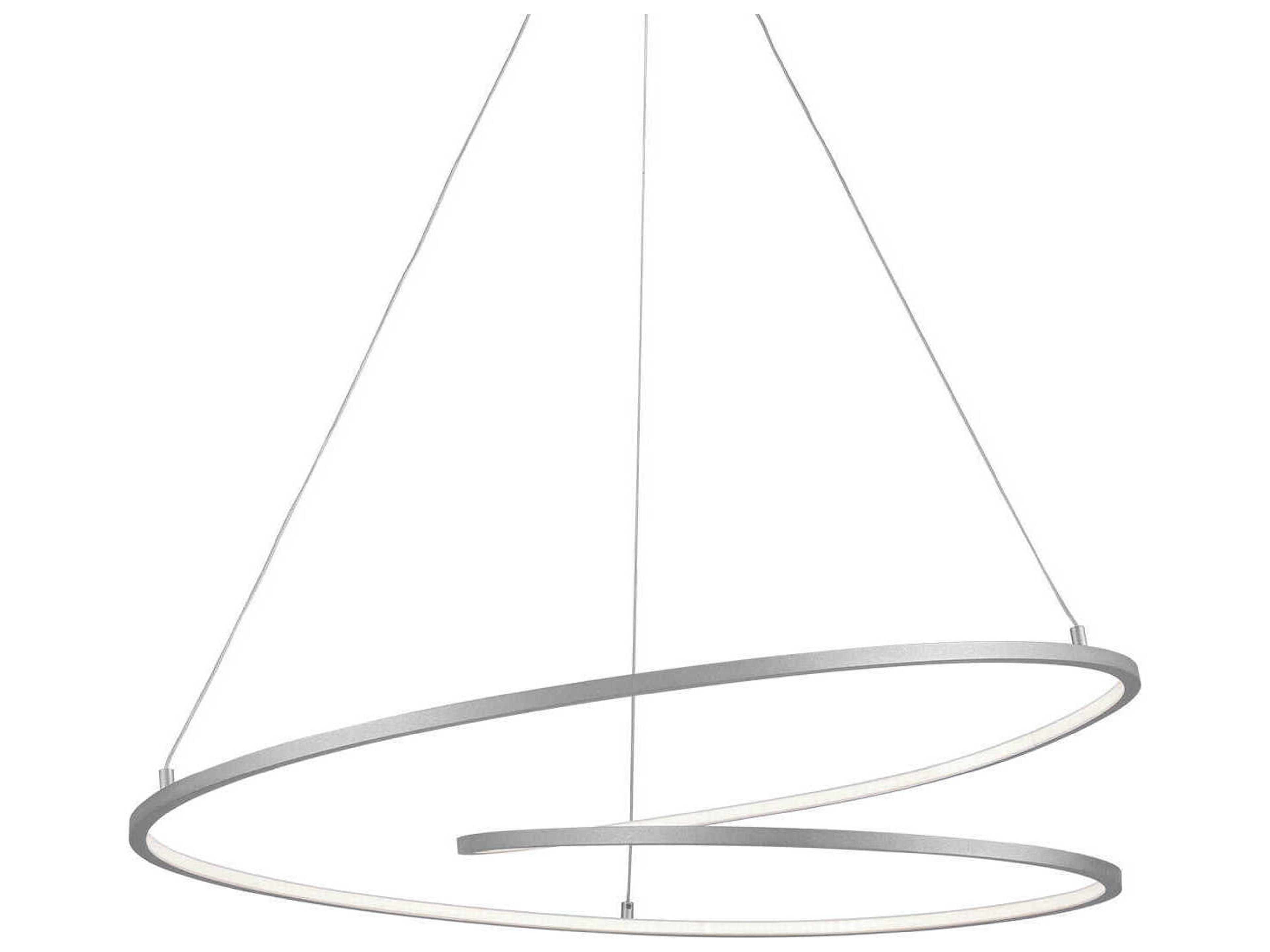 Kuzco Lighting Twist Antique Silver Pendant