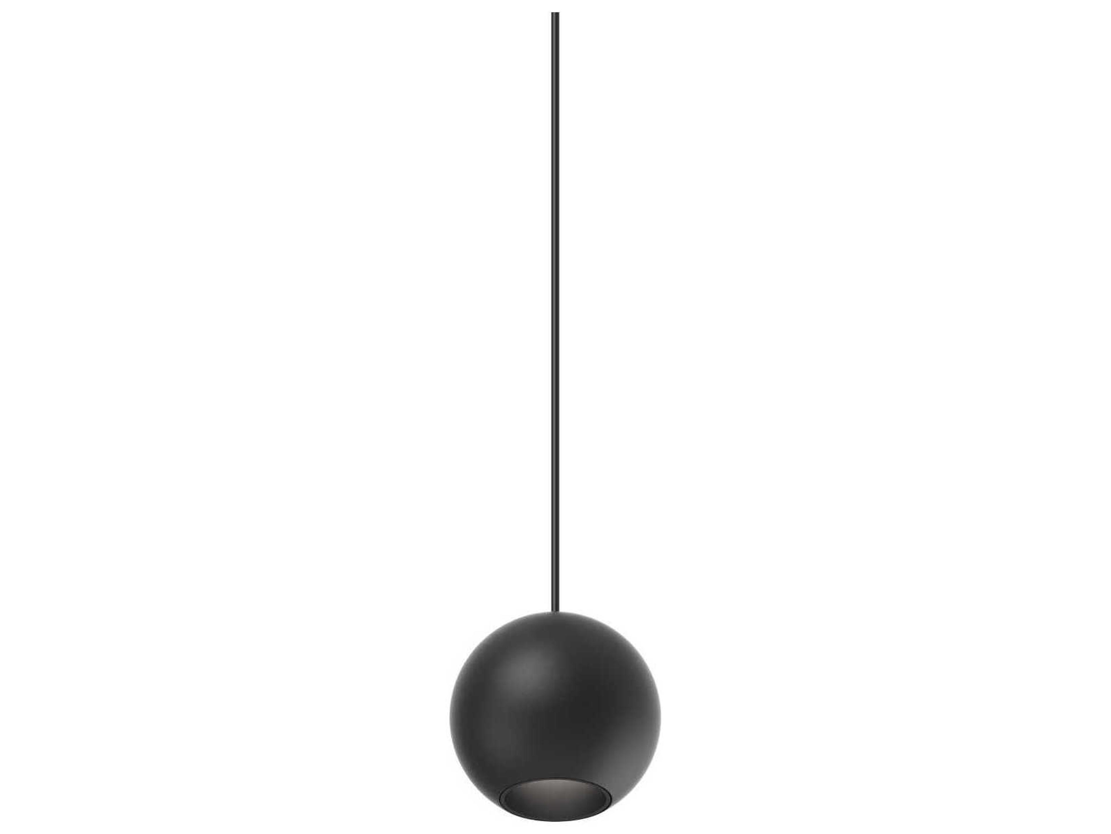 Kuzco Lighting Exo Black Globe Mini Pendant