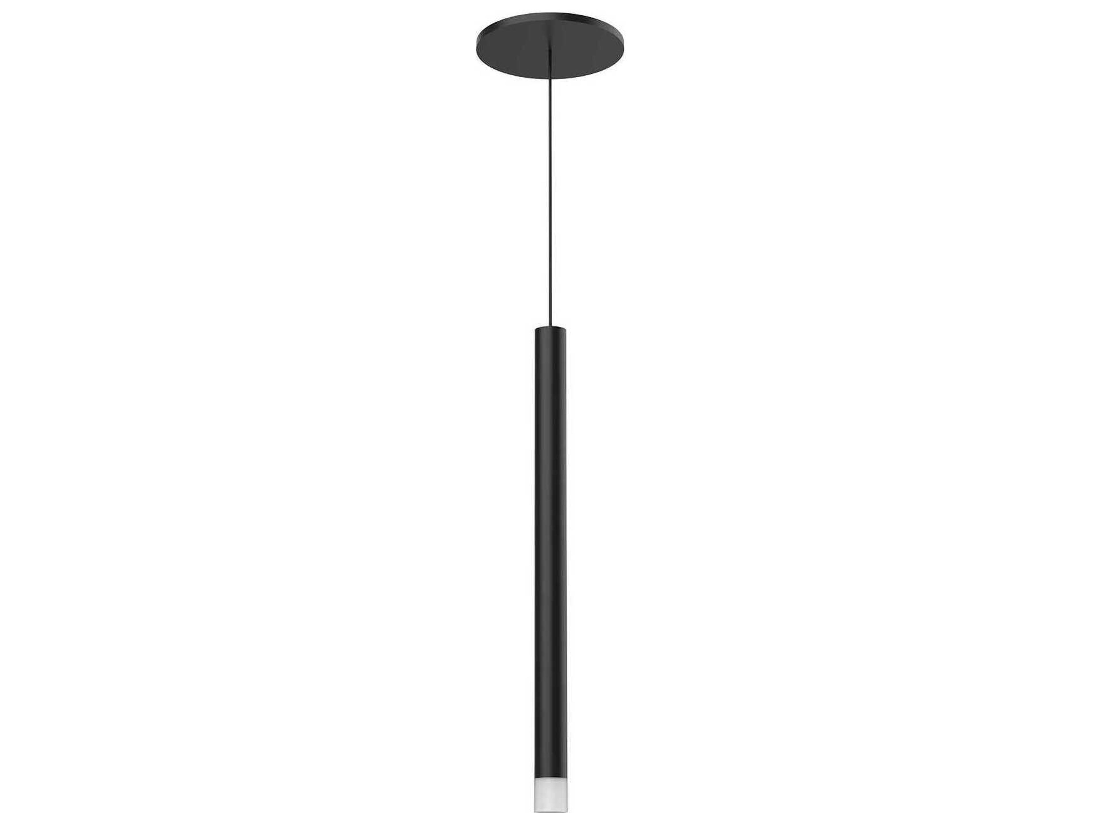 Kuzco Lighting Elixir Black Cylinder Mini Pendant